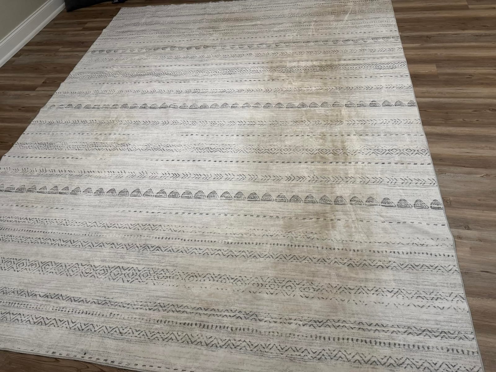 Nakagishi Boho 5x7 Area Rug Living Room Rugs Machine Washable Beige/Brown customer photo 2