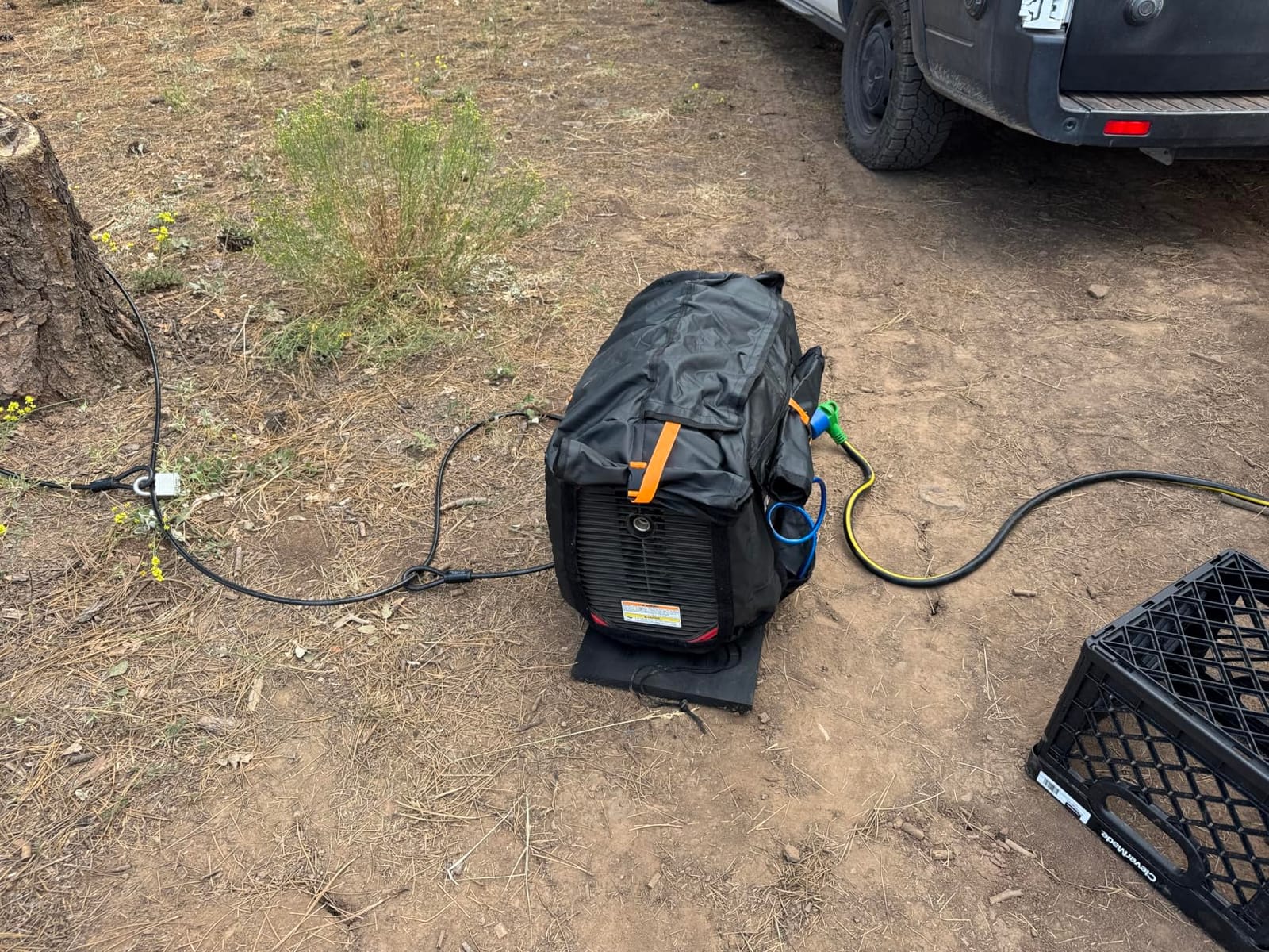 Portable Generator Cover for Honda Generator 21.7”L x 13.8”W x 17.4”H,Black customer photo 1