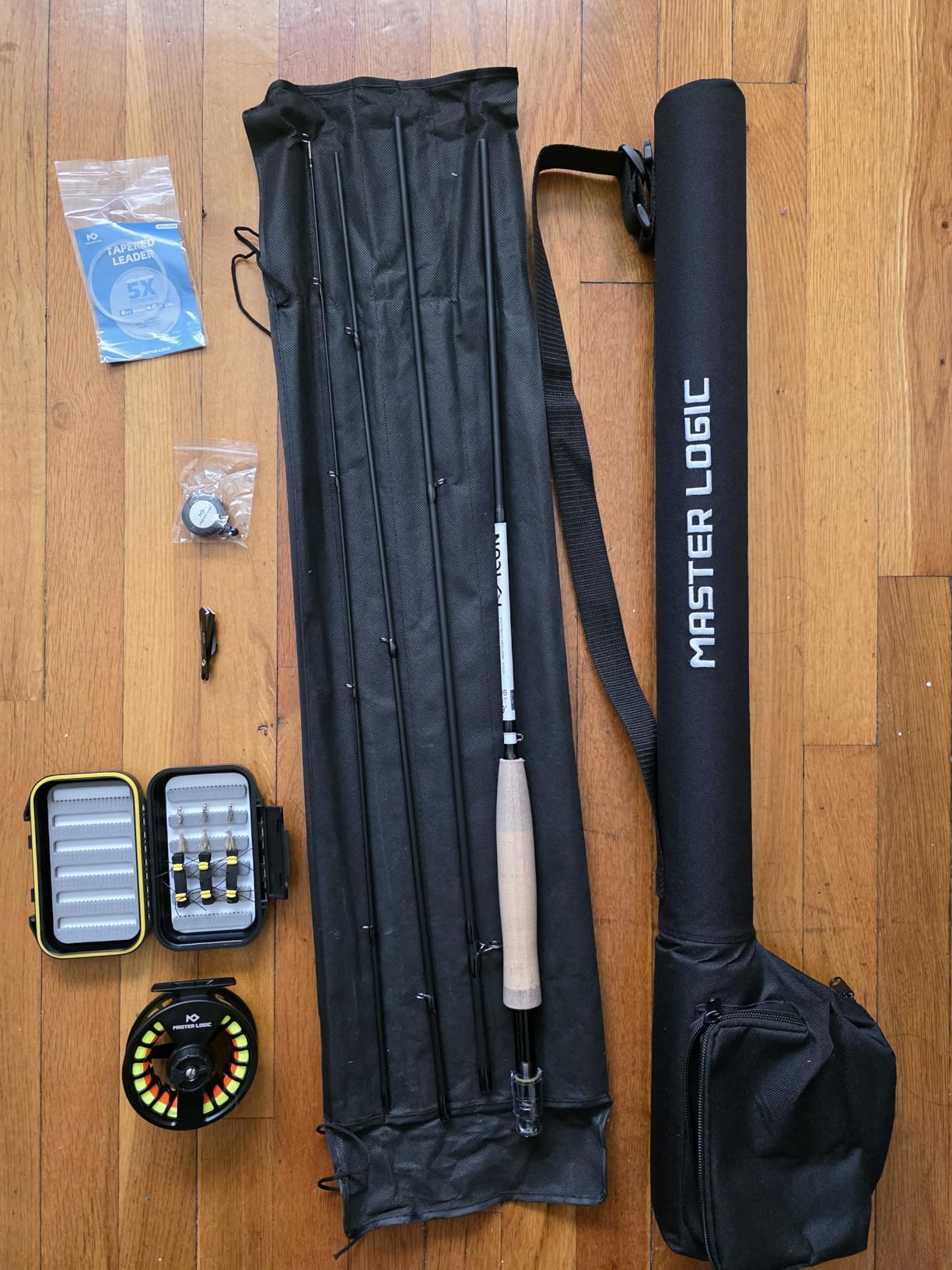 Fly Fishing Combo Starter Kit, Graphite Rod and Reel with Case customer photo 2