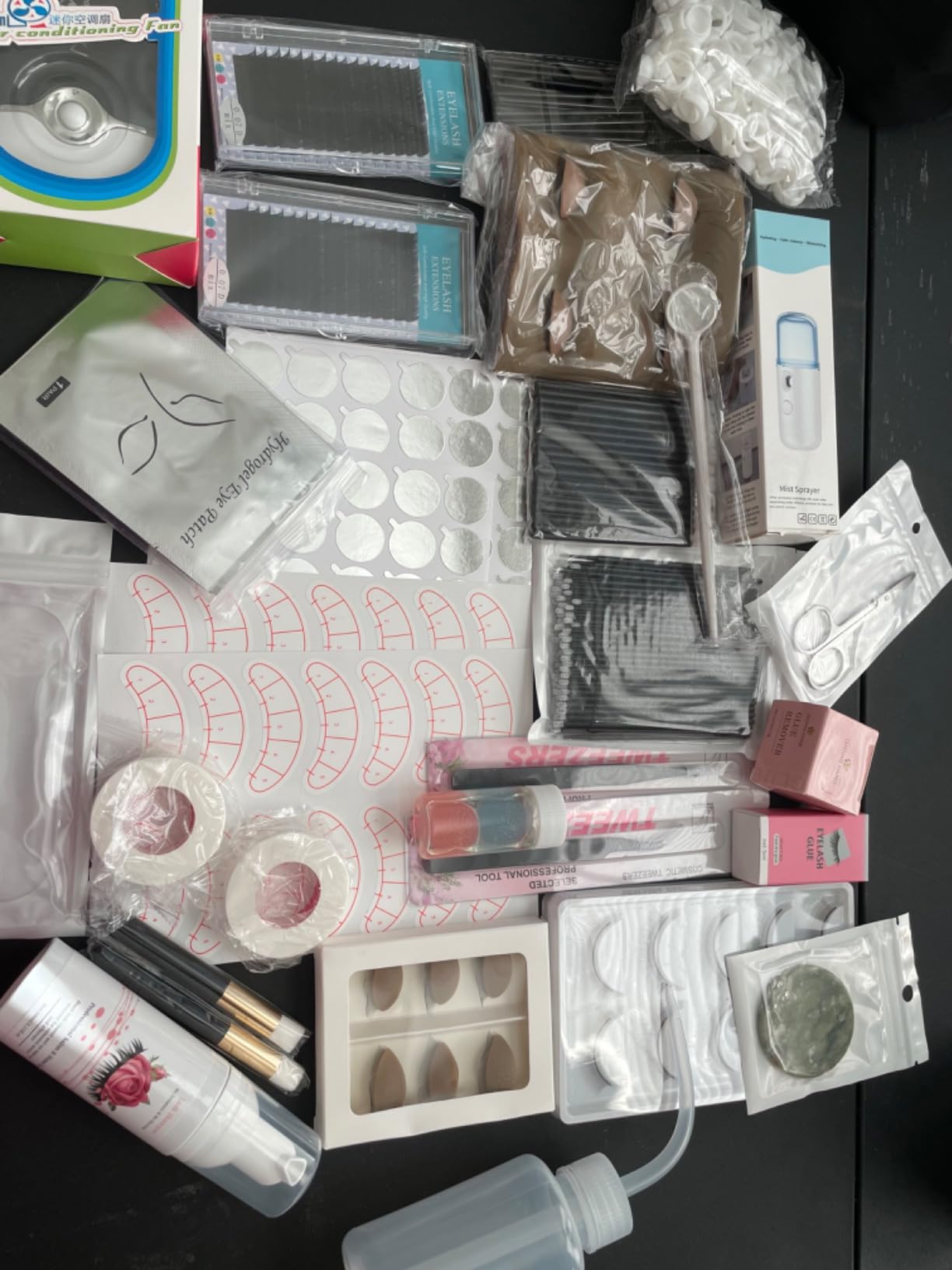 QUKLOGEN Lash Extension Kit Professional USB Eyelash Fan Individual customer photo 1