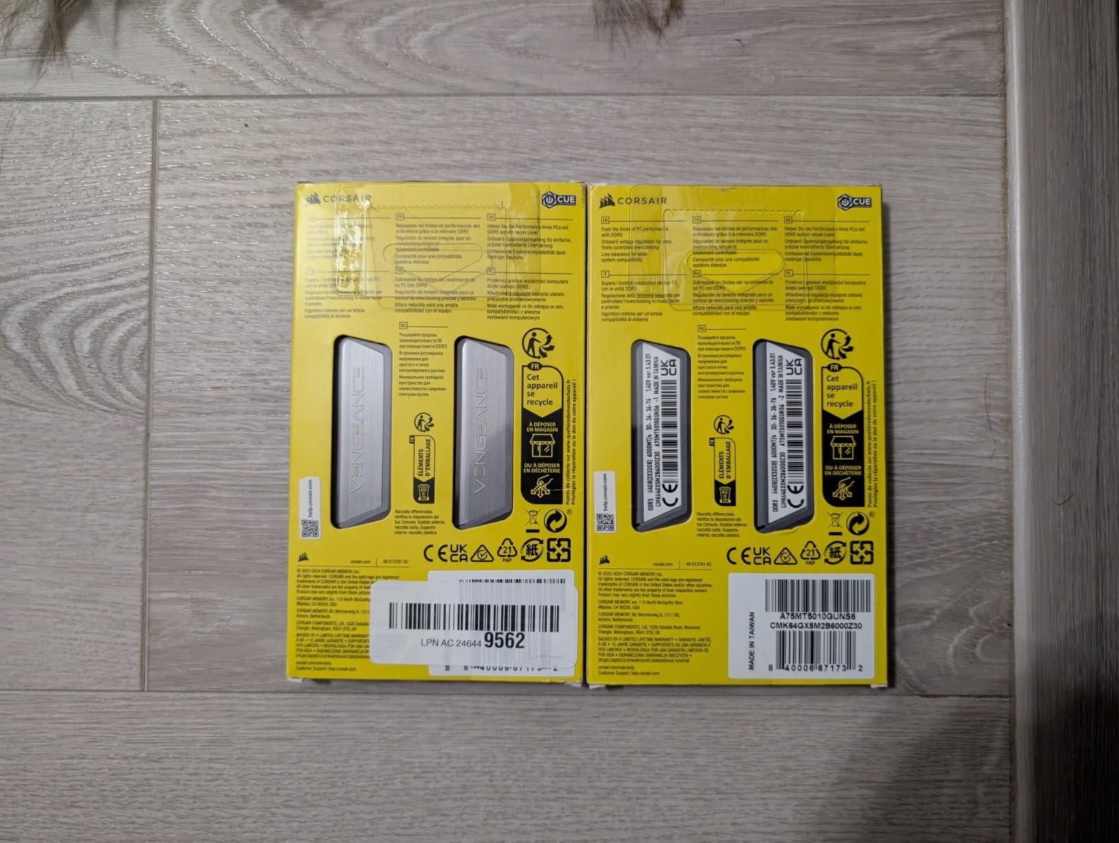 CORSAIR Vengeance DDR5 64GB (2x32GB) DDR5 6000MHz CL30 AMD EXPO Intel XMP iCUE Compatible Computer Memory – Gray (CMK64GX5M2B6000Z30) customer photo 1