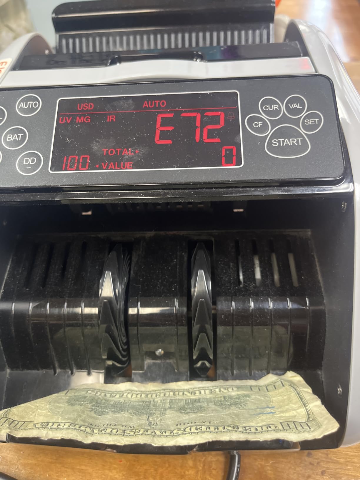 VEVOR Mixed Denomination Money Counter Machine, Multi Currency Sorter Bill Counter with Reject Pocket, CIS/UV/MG/IR/DD/DBL/HLF/CHN Counterfeit Detection, Printer Enabled customer photo 1