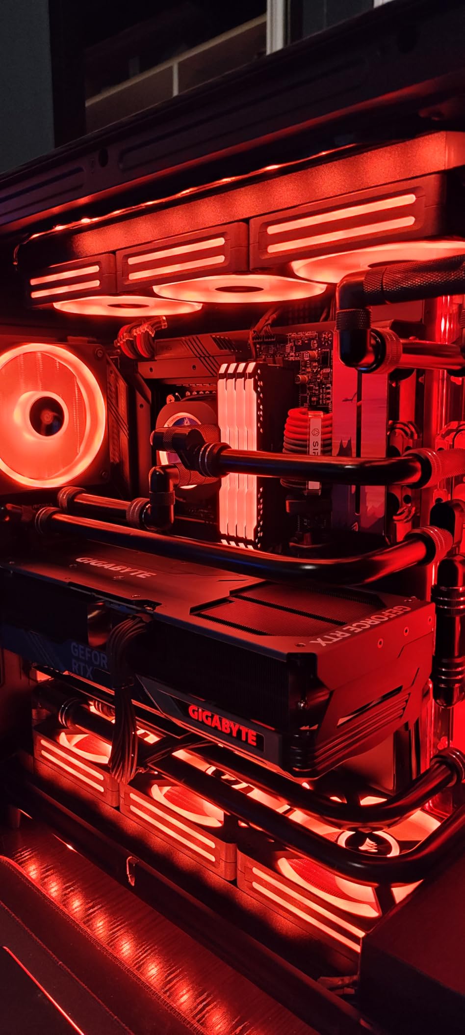 Bykski Distro Plate (RGV-NZXT-H9 Flow-P-K) for NZXT H9 Flow - PMMA w/ 5v Addressable RGB(RBW) - DDC Pump with Armor customer photo 2