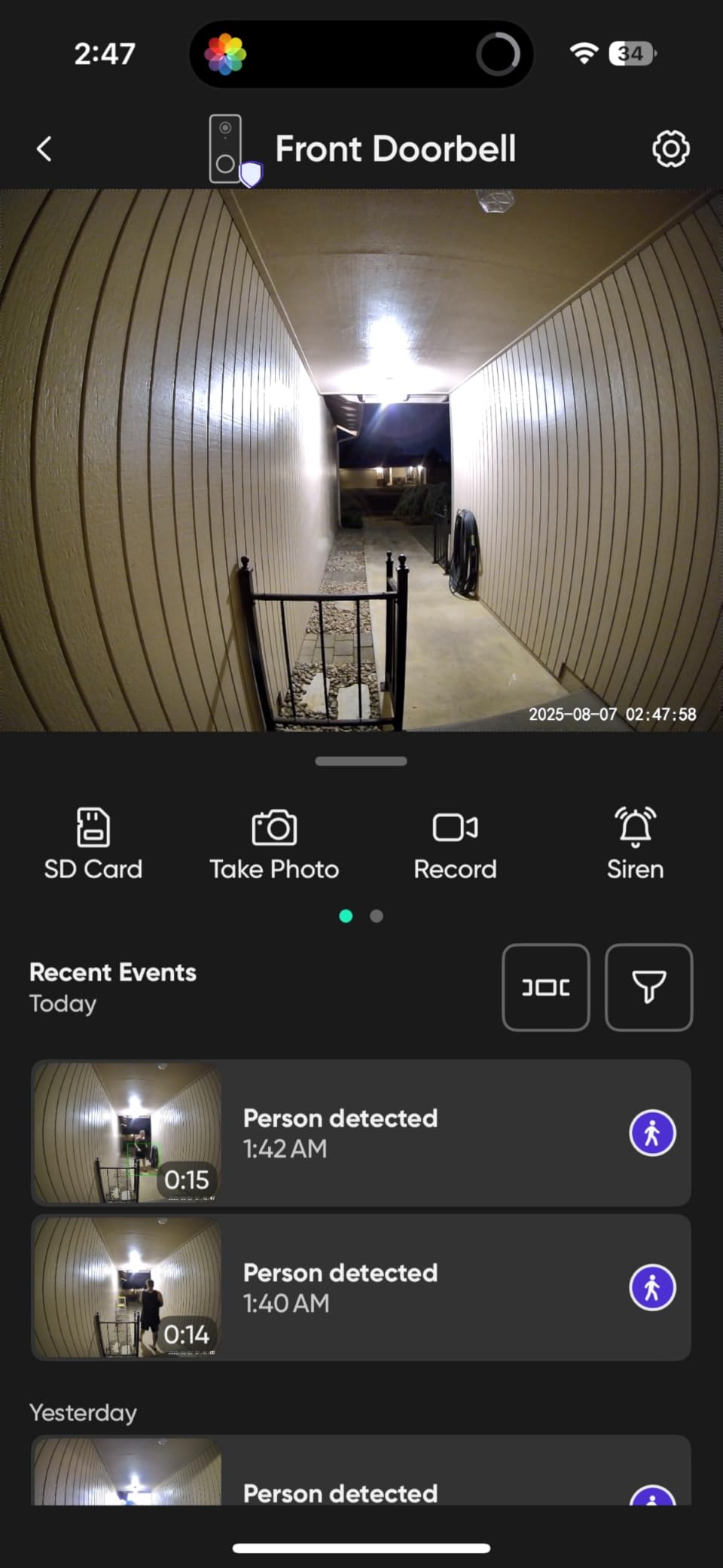 WYZE Wired Doorbell Camera v2(Existing Doorbell Wiring Required), 2K HD customer photo 1