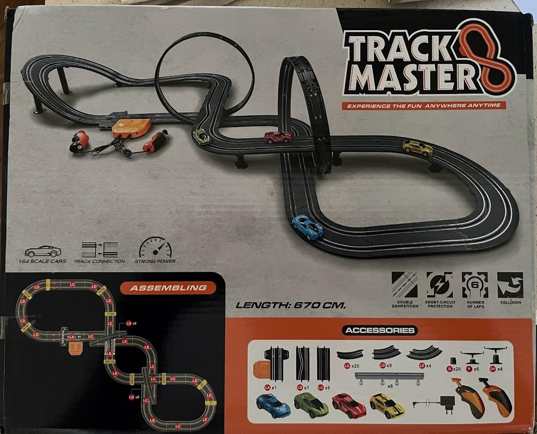 Slot Car Race Track Sets for Boys Age 6-12, Electric Track with 4 Slot Cars customer photo 1