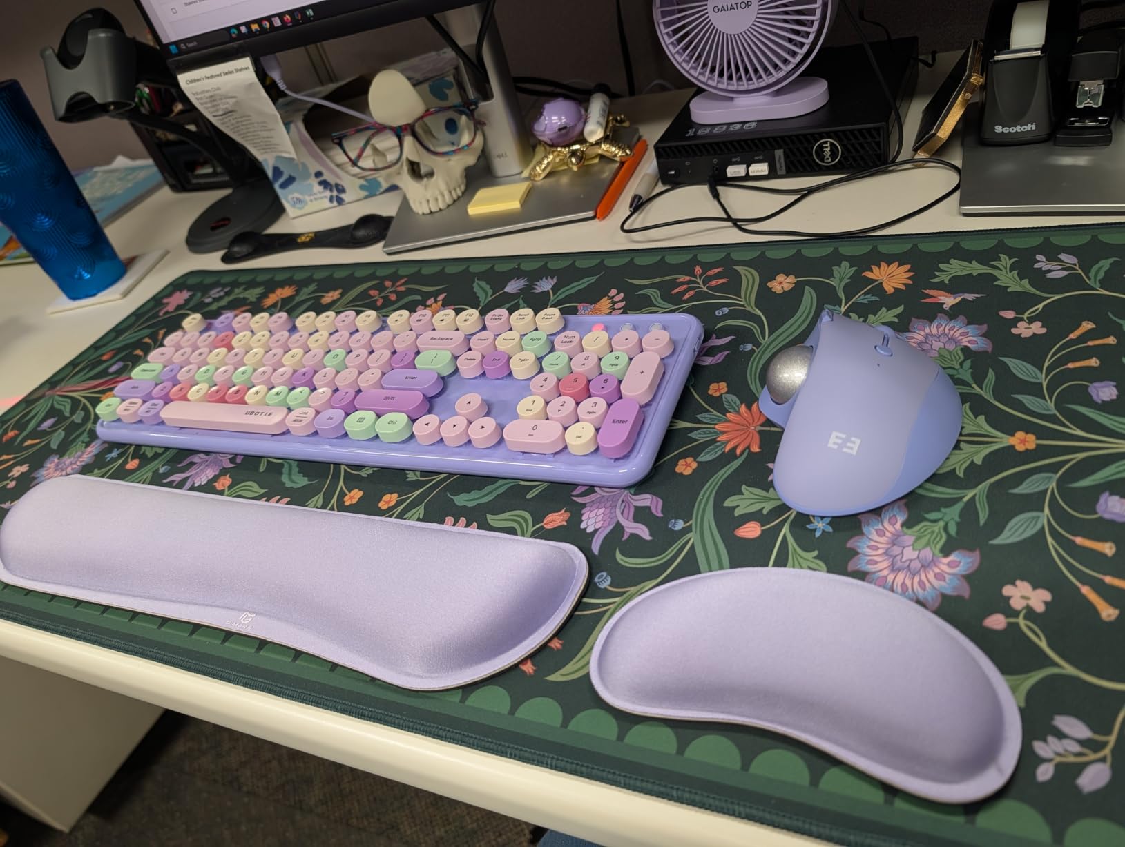 seenda Wireless Trackball Mouse, Ergonomic Bluetooth Rollerball Mice,Purple customer photo 1