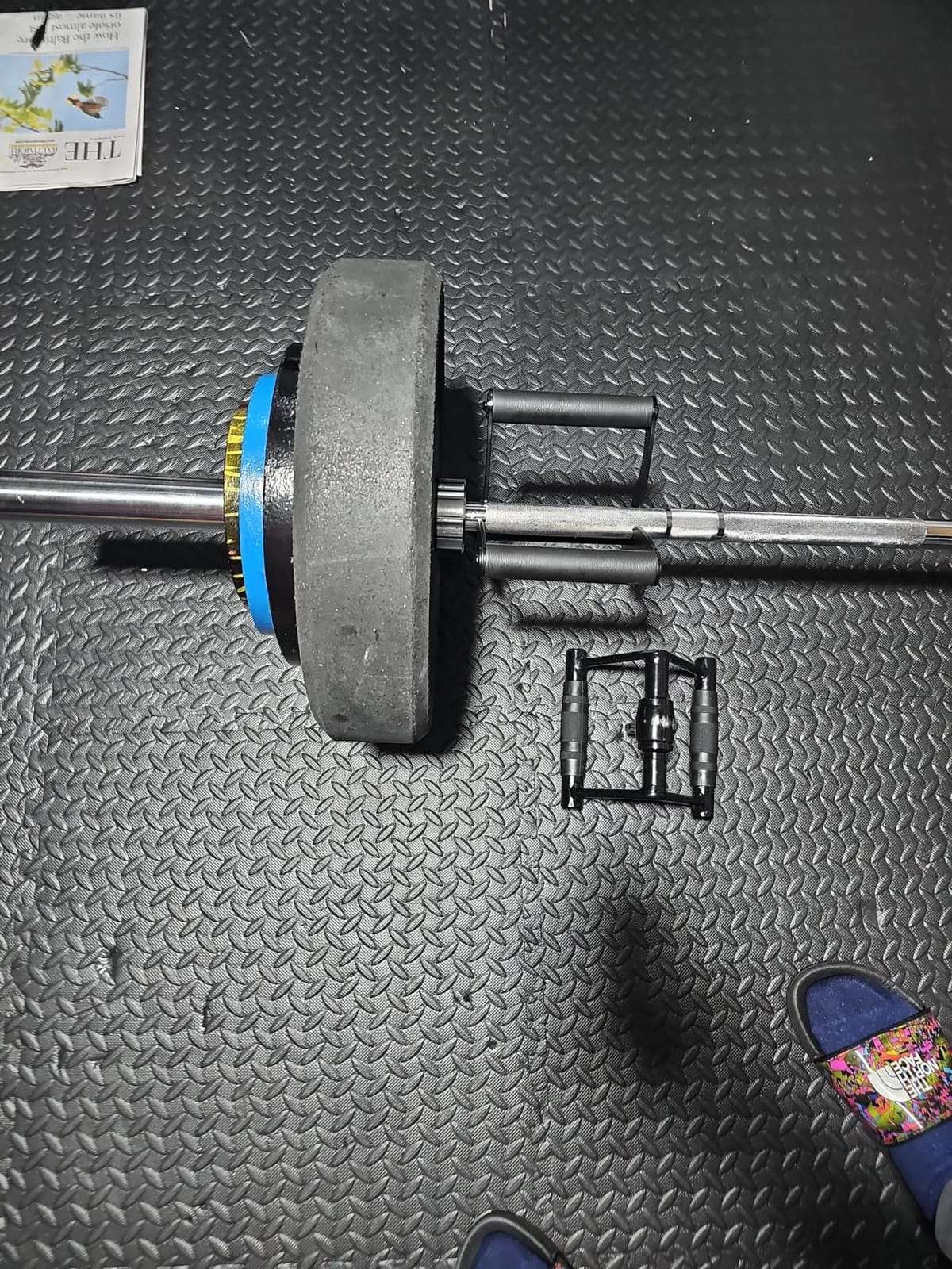 AimiDream V Bar Landmine Handle Attachment for Barbell Bar, Solid Multi-Grip Landmine Handle Attachment with Non-Slip Rubber Handle, Fits Olympic Bars Strength Training Bars customer photo 2