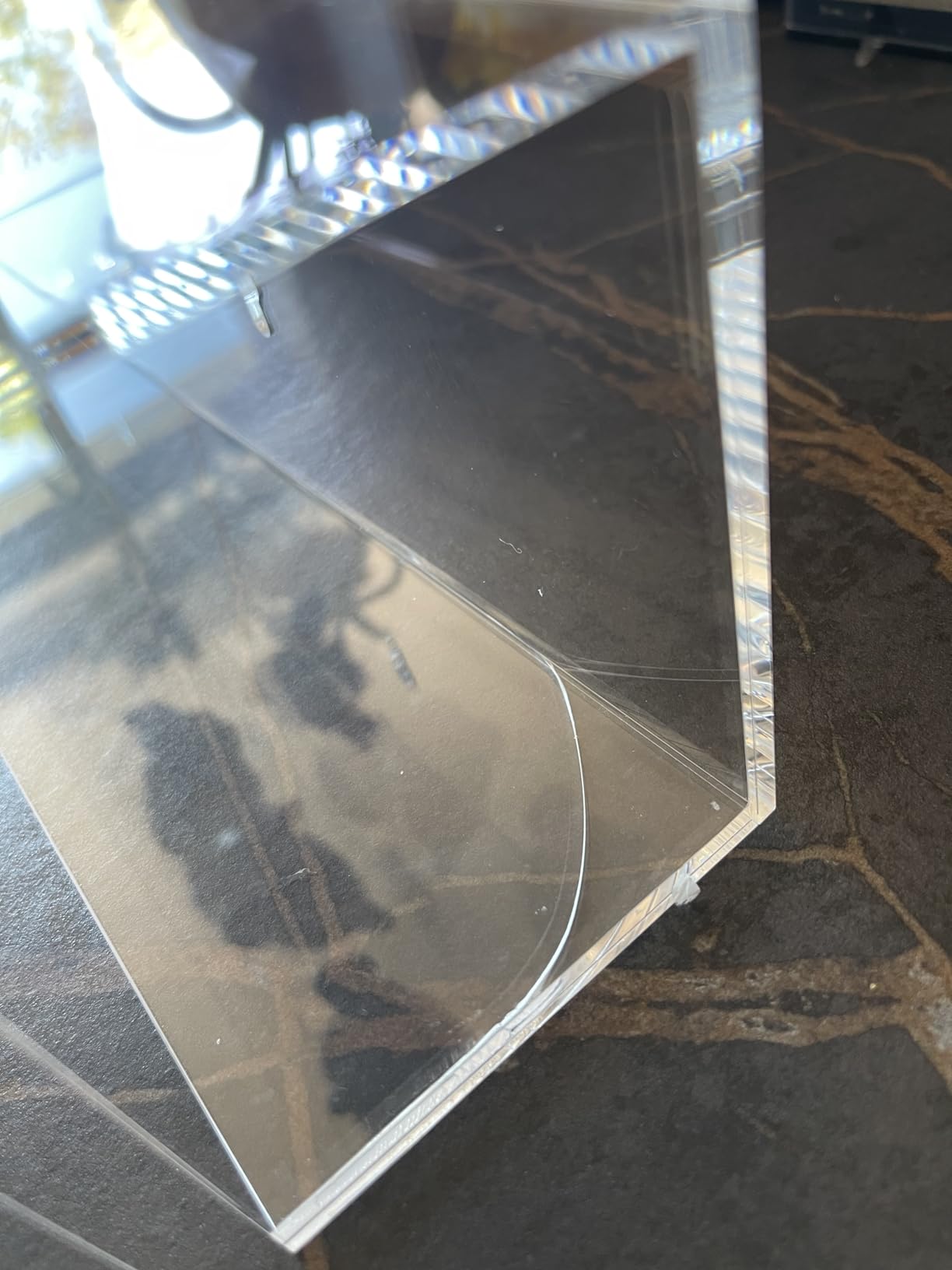 NIUBEE Acrylic Display Case for Figures, Dustproof Clear Wall Mount/Desktop customer photo 2