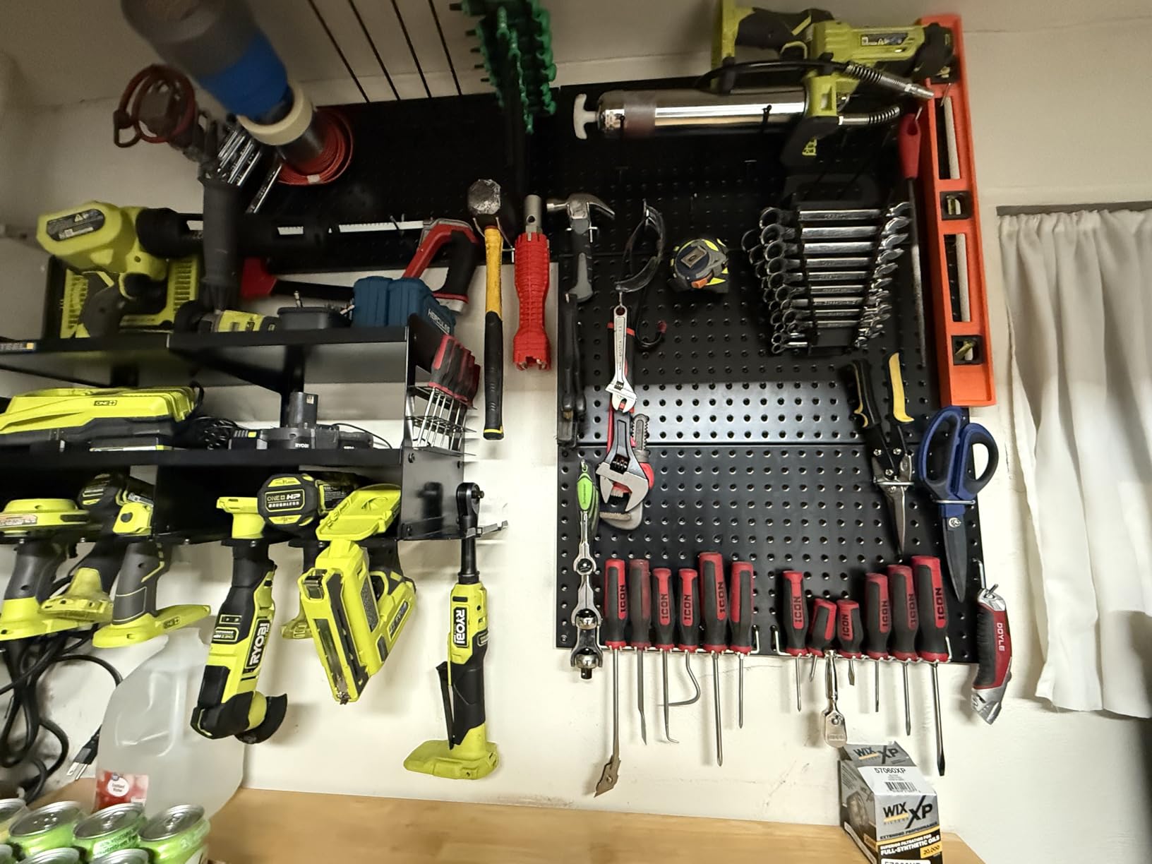 Ultrawall Metal Pegboard Wall Panels, Peg Boards for Garage Tool Storage customer photo 2