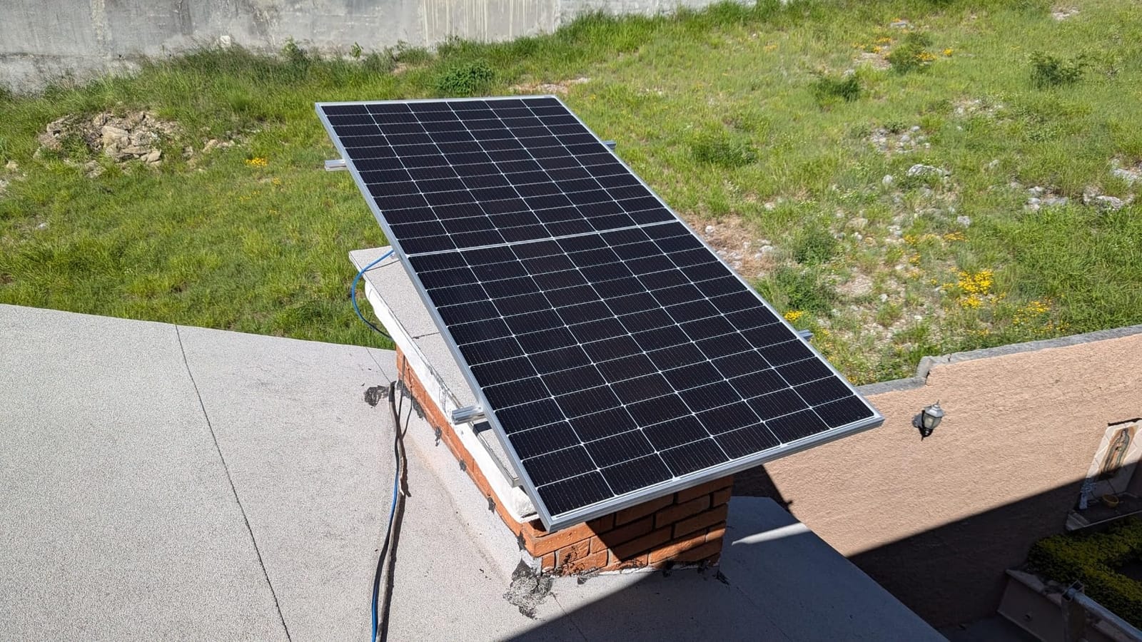 14-27 IN Adjustable Solar Panel Mount Aluminum Alloy Solar Panel Mounting customer photo 2