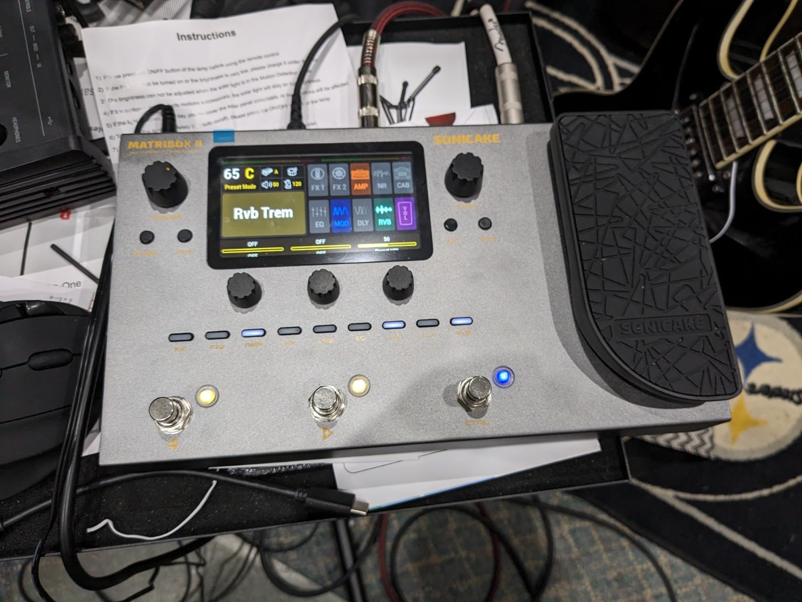 SONICAKE Matribox II - Multi Effects Processor 200+ Guitar Bass Effects | With Expression Pedal, Amp Modeling, NAM A2, IR Cabinets, FX Loop, Color Screen, Tuner, MIDI, Stereo OTG, USB Audio Interface customer photo 2