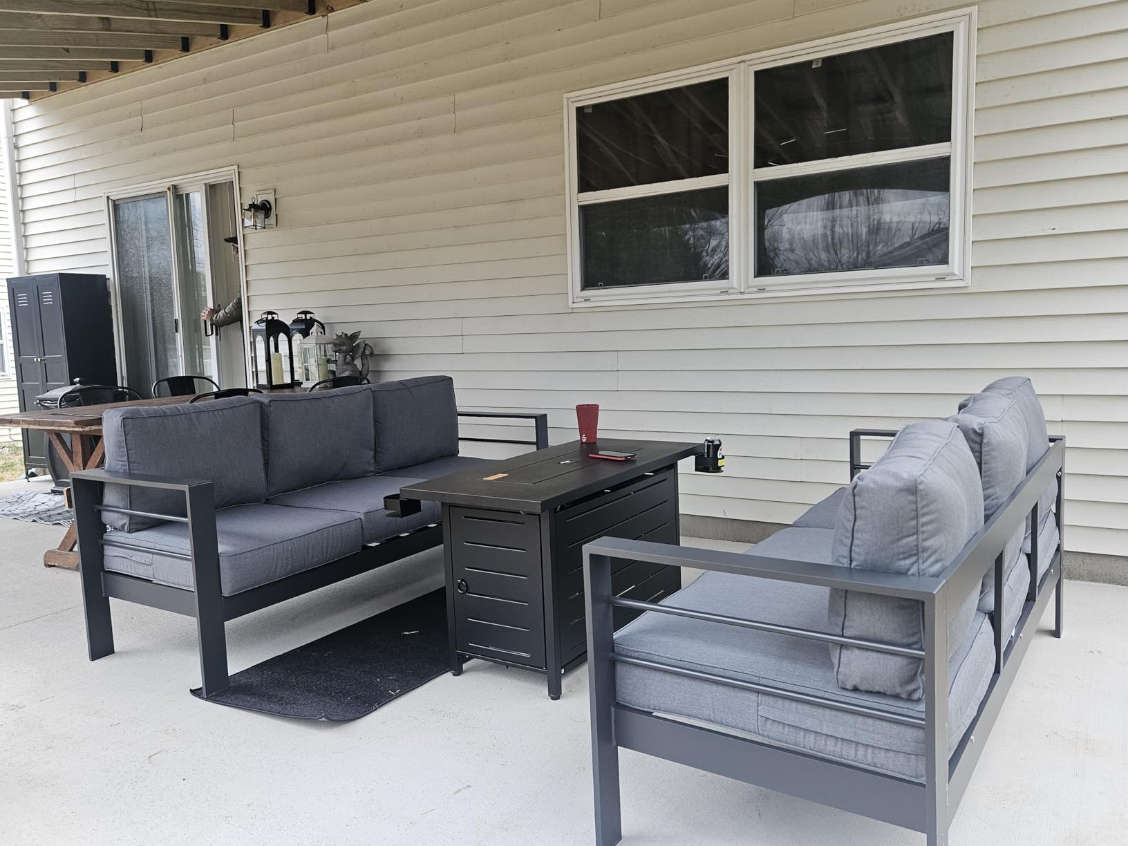 Aluminum Patio Sofa, 3.2
