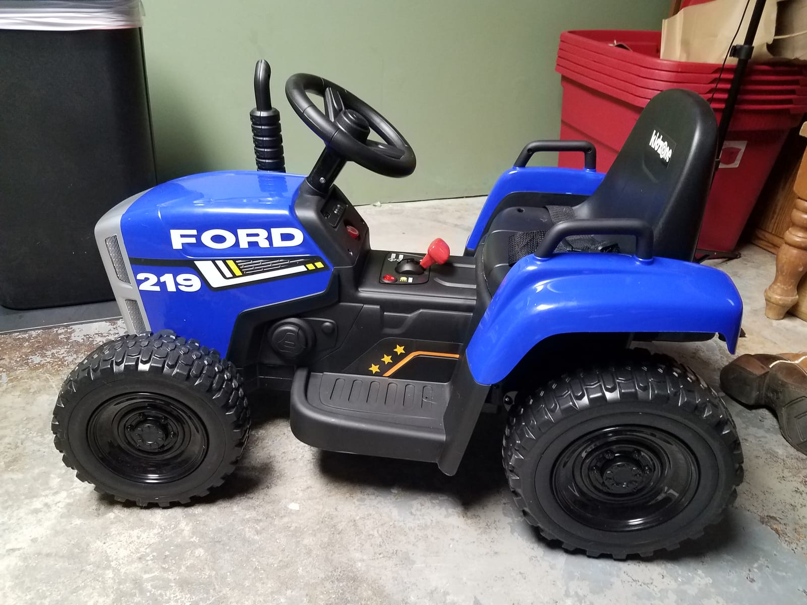 Kidzone 12V 7Ah Premium Electric Tractor Ride On Toy, Dark Green customer photo 2