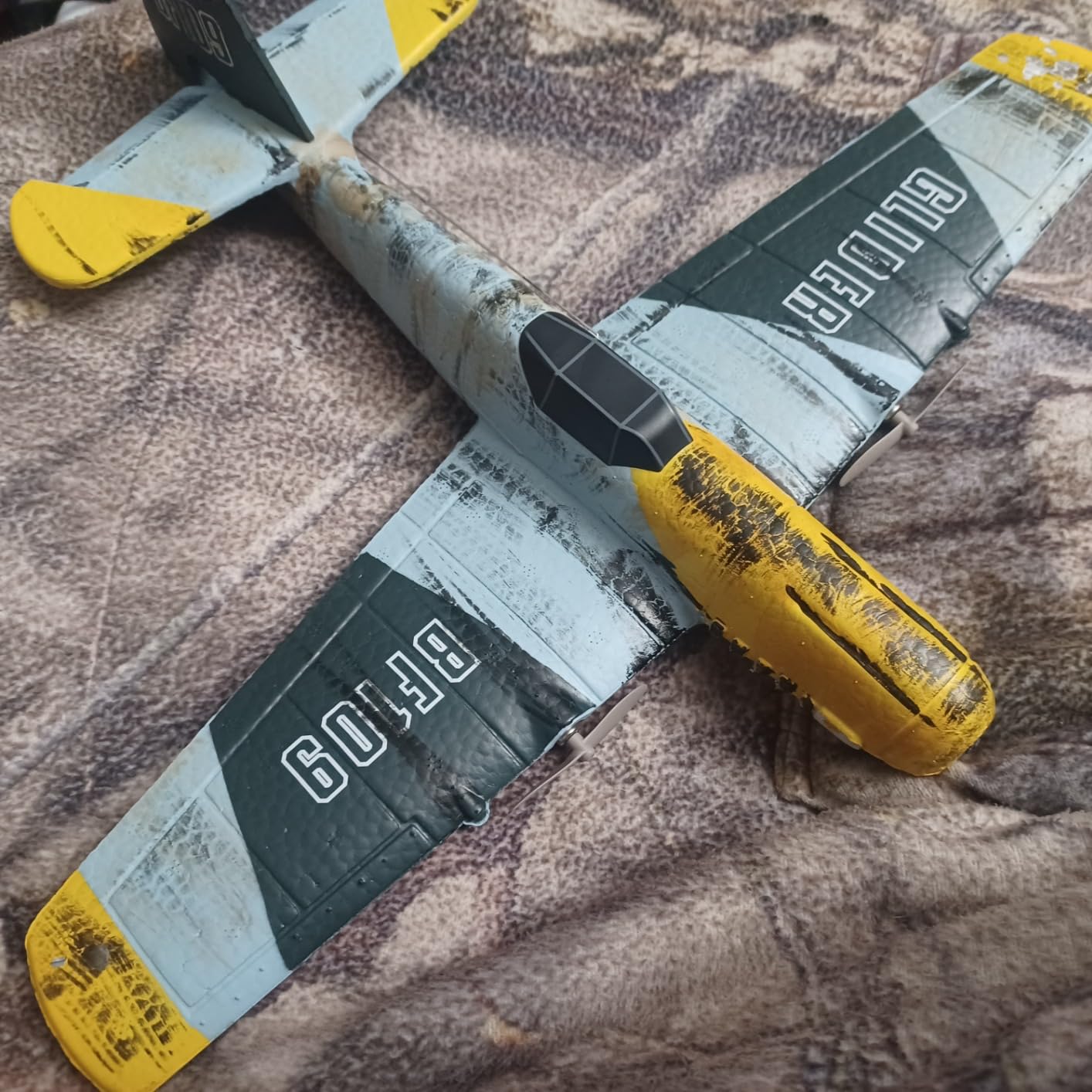 DEERC RC Plane 3 Channel BF-109 Remote Control Airplane Fighter RTF Toys | 2.4GHz 6-axis Gyro Stabilizer RTF Glider Aircraft Plane with 2 Batteries,Easy to Fly for Adults Kids Beginners Boys customer photo 2
