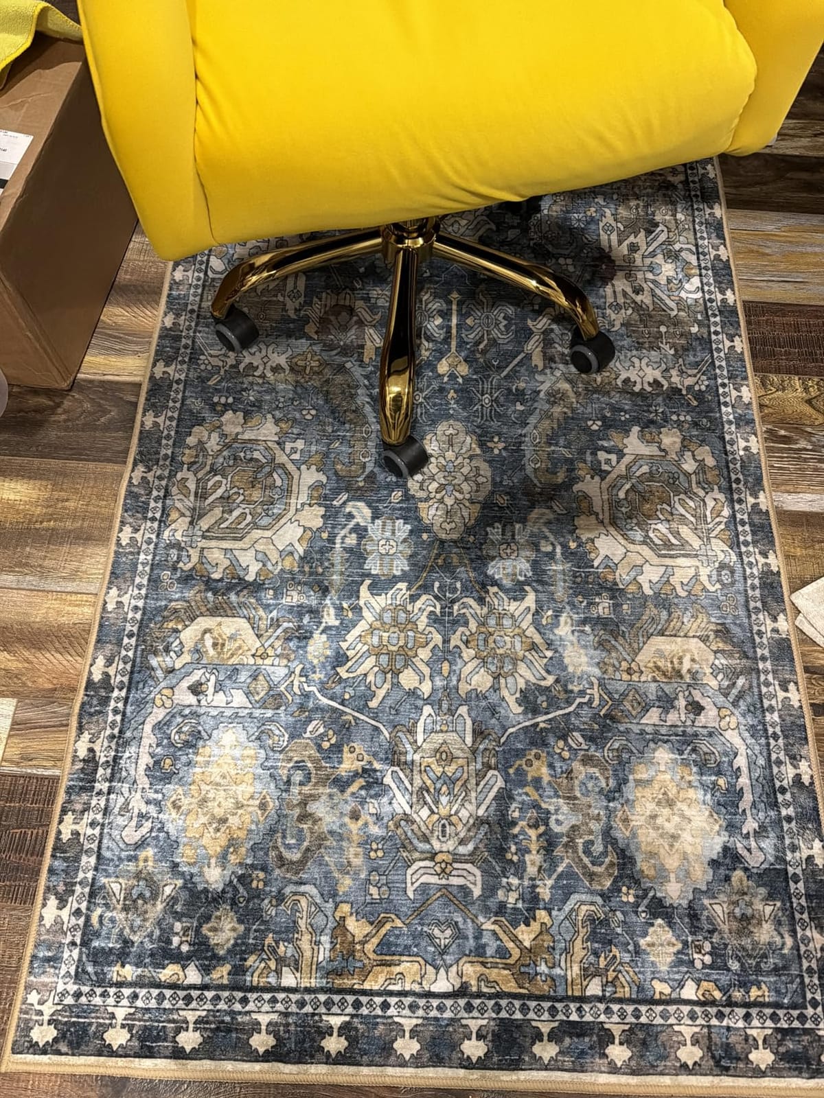 RUGSURE Washable Area Rugs - Perfect for Living Room, Bedroom, Kids Room, Nursery - Stain & Water Resistant Non-Slip, Pet & Child Friendly, Vintage Tribal Area Rugs (Green, 5' x 7') customer photo 1