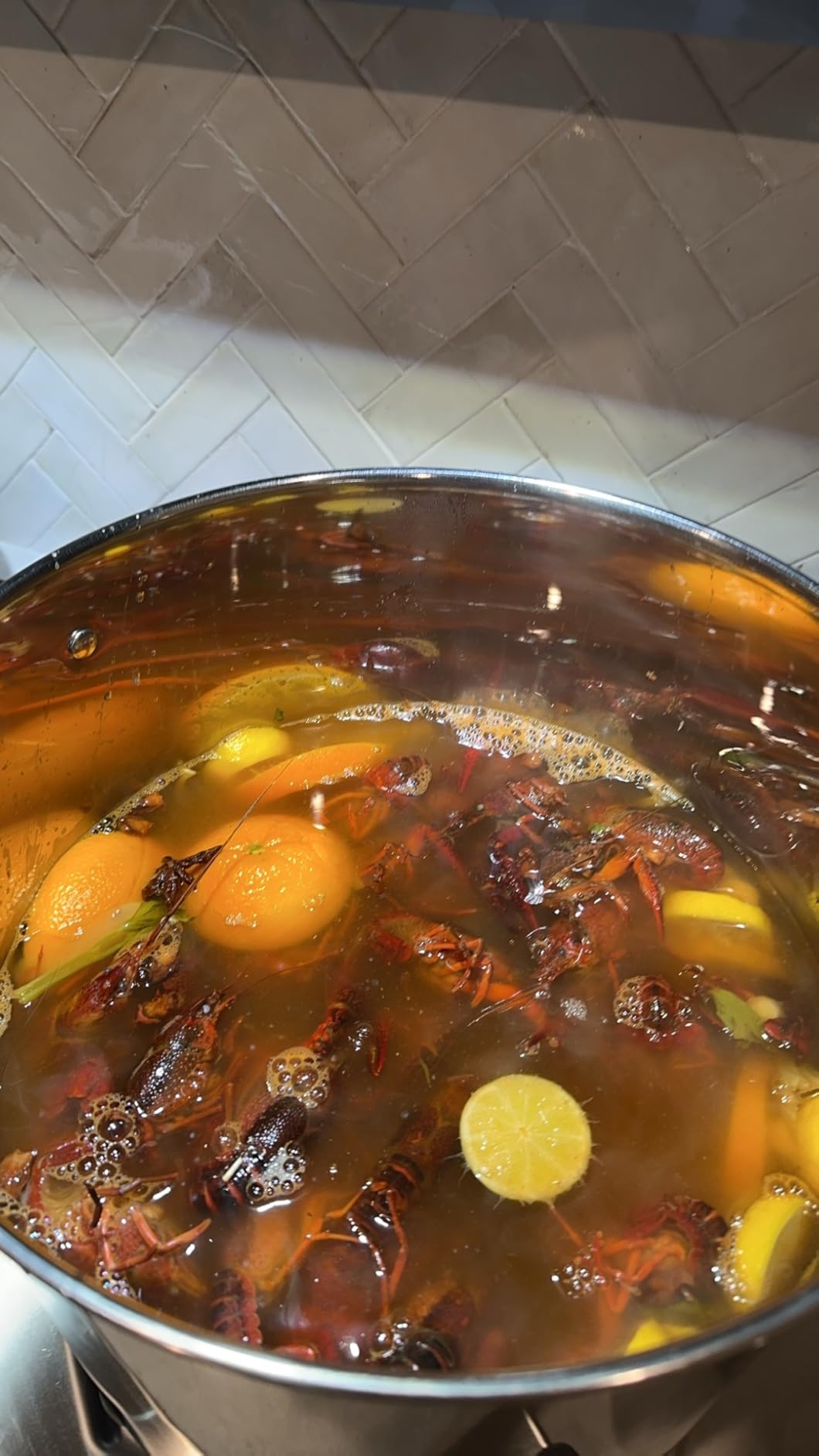 Stainless Steel Stockpot with Tempered Glass Lid 24 Quart, Durable 18/0 Stainless Steel, Impact-Bonded Base for Even Heating, Riveted Handles, Oven & All Stove Compatible, Safe Up To 500°F (260°C) customer photo 2