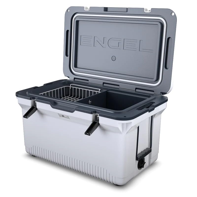 ENGEL 60 QT Ultra-Light Injection Molded Cooler - Ice Chest Keeps Ice up to 7 Days - Cooler Includes Wire Basket, Divider and Built-in Bottle Opener customer photo 1
