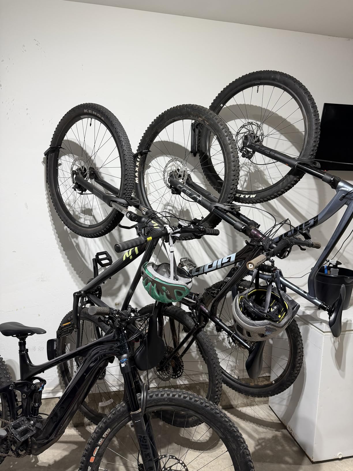 monTEK Swivel Bike Wall Mount, Bike Hangers for Garage, 2 Pack customer photo 1