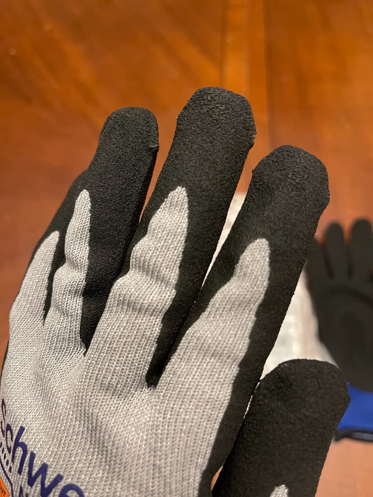 Schwer A9 Cut Resistant Work Gloves, 3/4 Double-Dipped Coating, PM3202, L customer photo 1