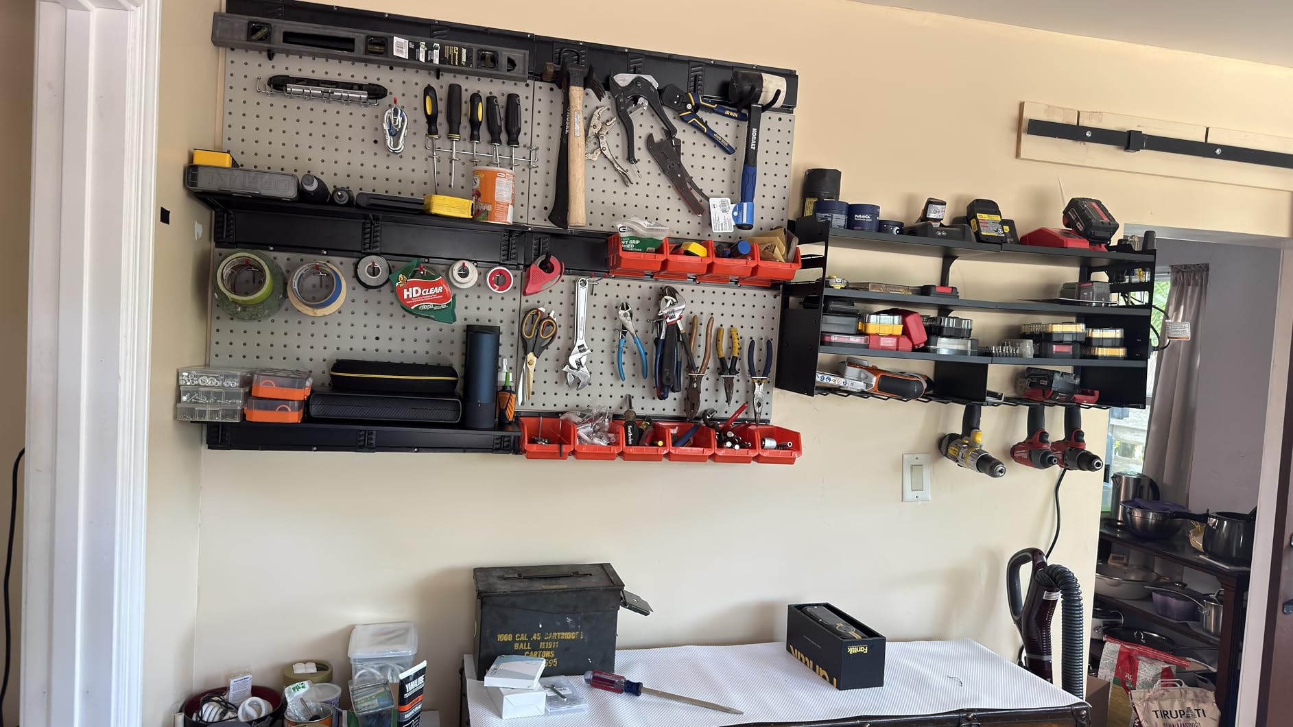 Ultrawall Pegboard Wall Organizer, 48 X 36 inch Garage Storage Pegboard customer photo 2