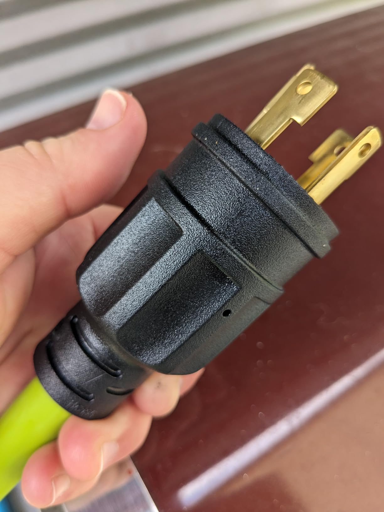 POWGRN 35FT 30 Amp Generator Extension Cord L14-30P/L14-30R, STW ETL Listed | 4 Prong Heavy Duty Generator Cord 35 Feet, 10AWG 250V Twist Locking Generator to House Power Cords with Cord Organizer Yellow customer photo 1