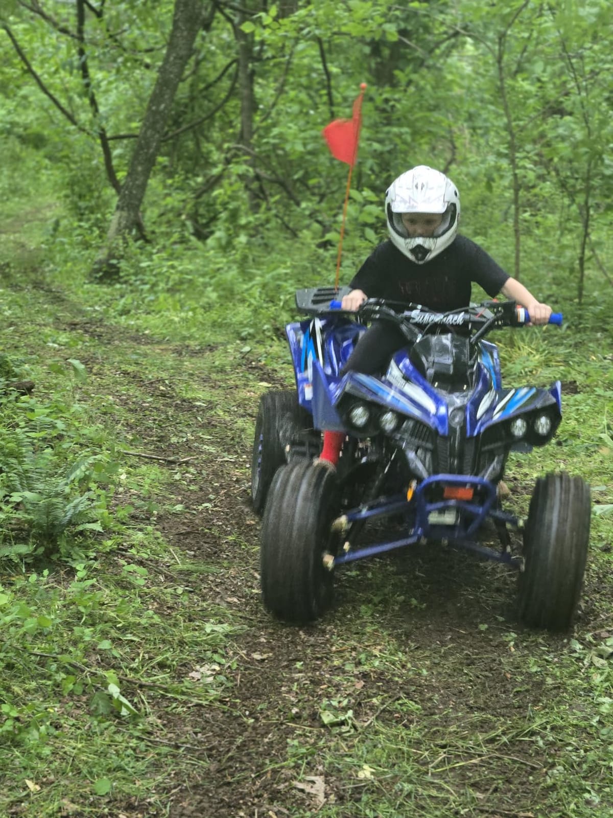 HHH ATV 125cc ATV Youth Utility Style 125cc Quad Fully Automatic with Reverse Gas 4 Wheeler ATVs Big 19/18 inch Tires (Orange) customer photo 2