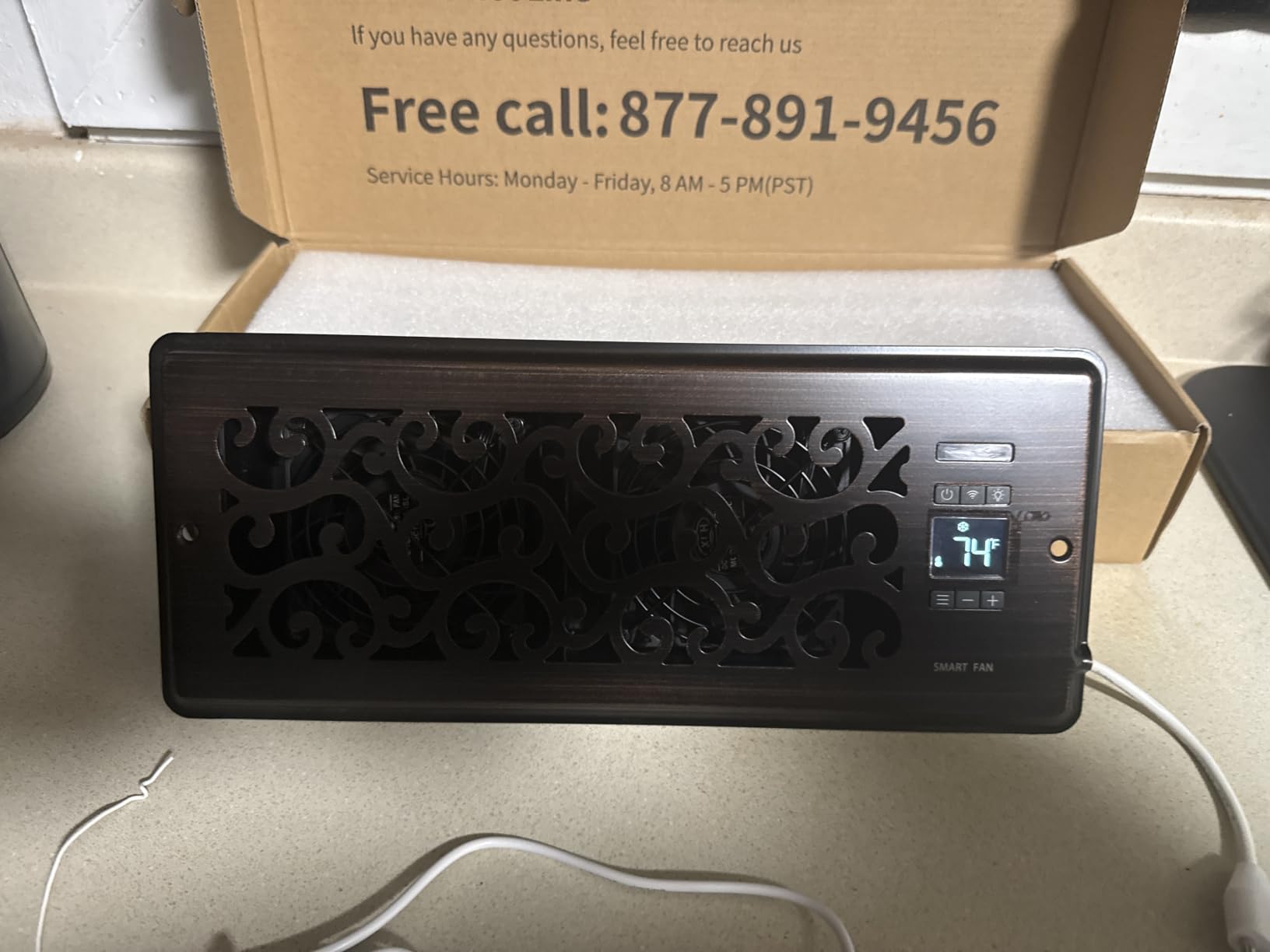 Super Quiet Register Booster Fan for 4