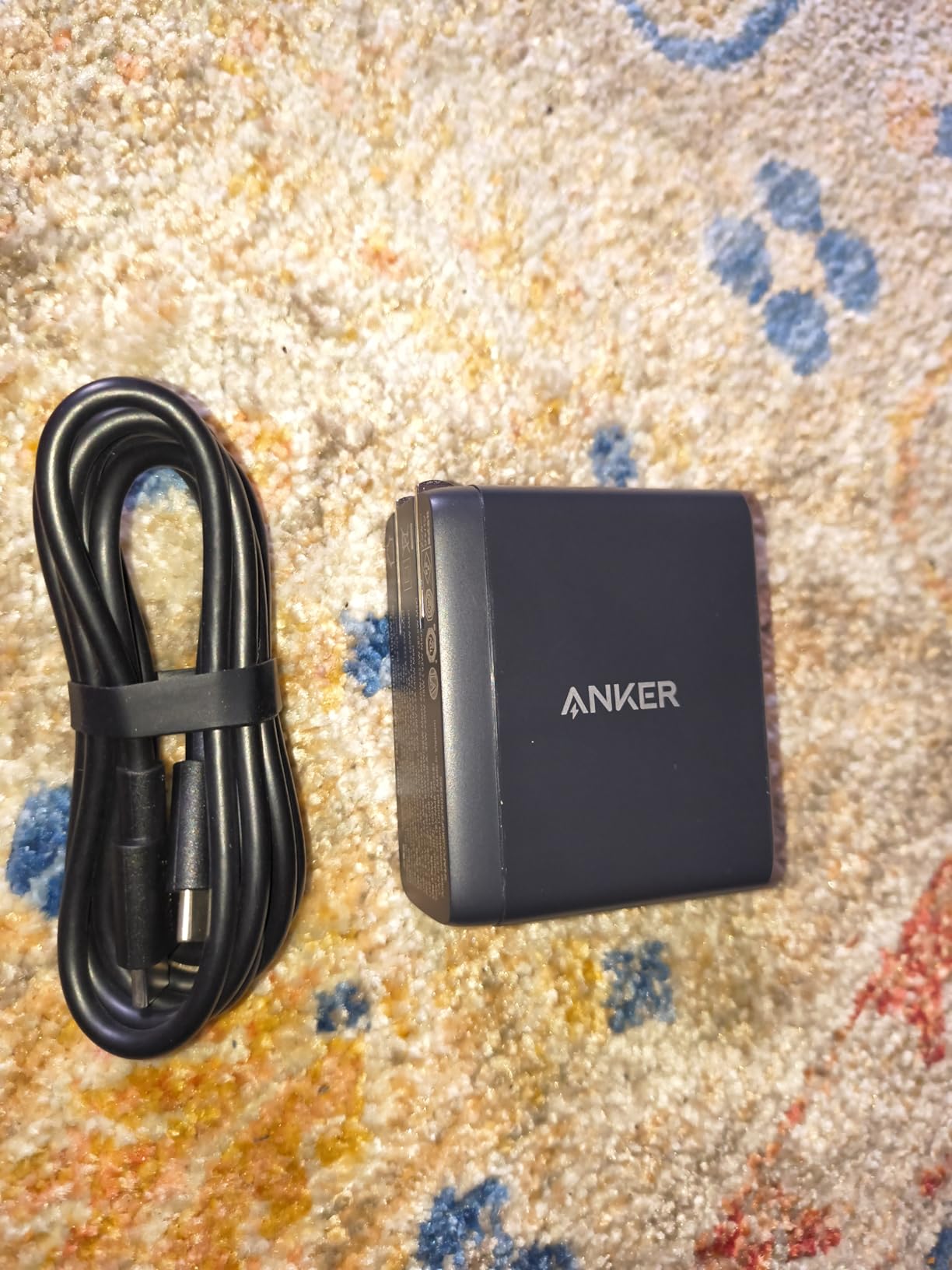 Anker Nano 100W MacBook Charger, 3-Port Fast Compact GaN USB Charger Block with Cable customer photo 2