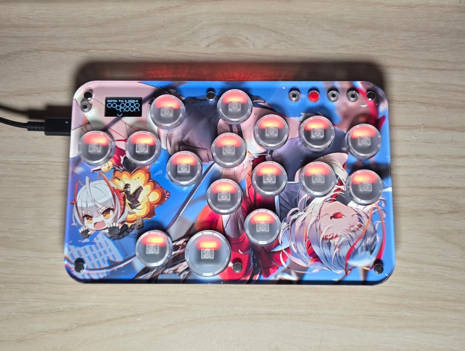 Sehawei Haute42 16-Key Leverless Arcade Stick, RGB Fighting Game Controller customer photo 1