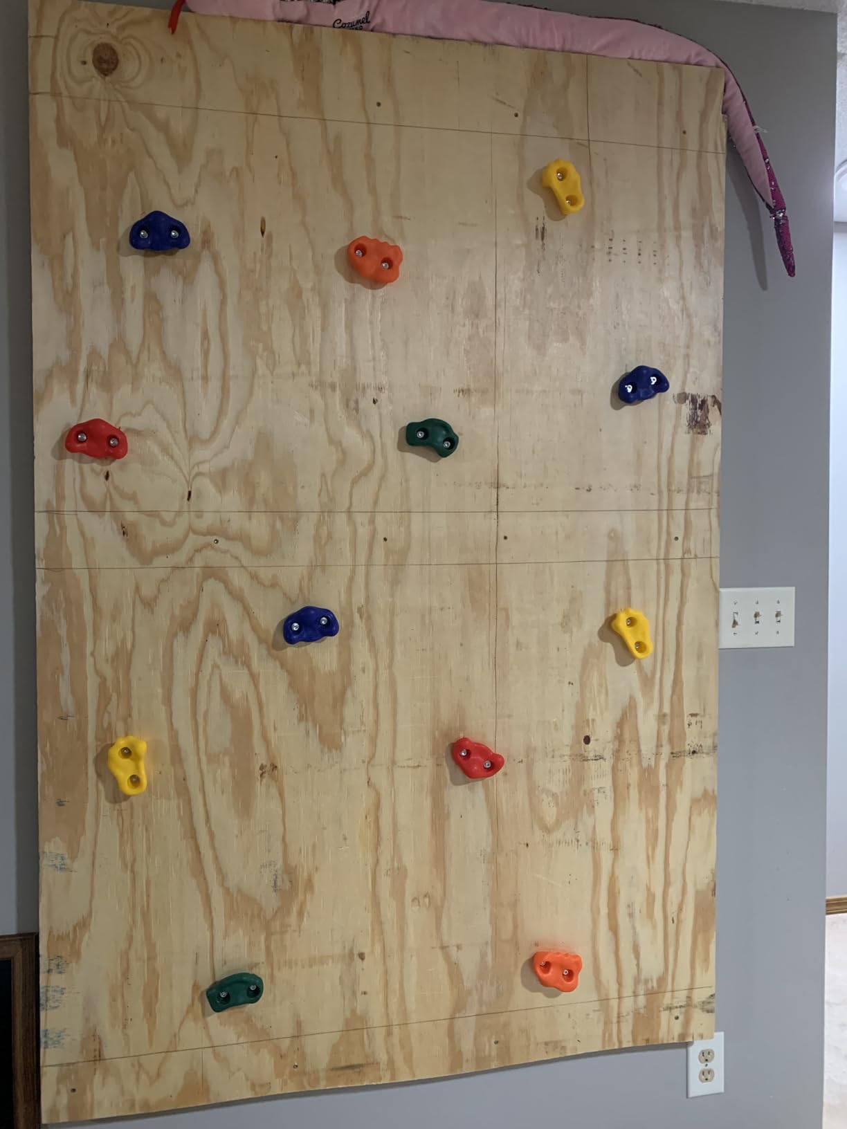 CMOOD Rock Climbing Holds, Rock Climbing Wall for Kids Outdoor | Rock Wall Climbing Kit for Outdoor Indoor Playground Play Set with Mounting Screws, Knotted Rope and 25 Handles customer photo 1