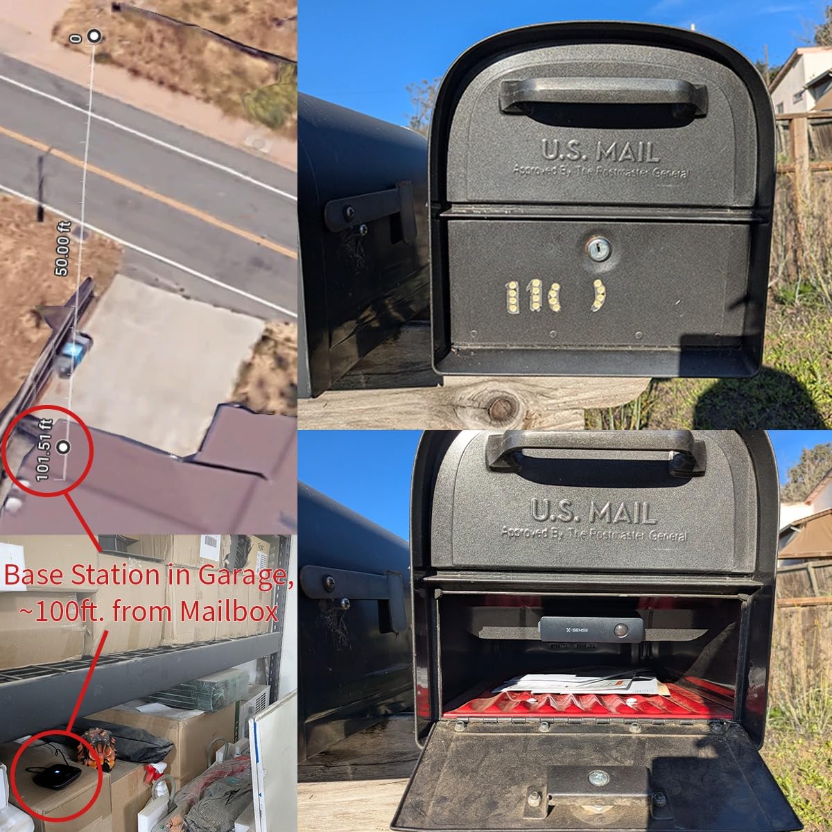 X-Sense Smart Mailbox Alarm for Delivered Mail, APP Alerts customer photo 2