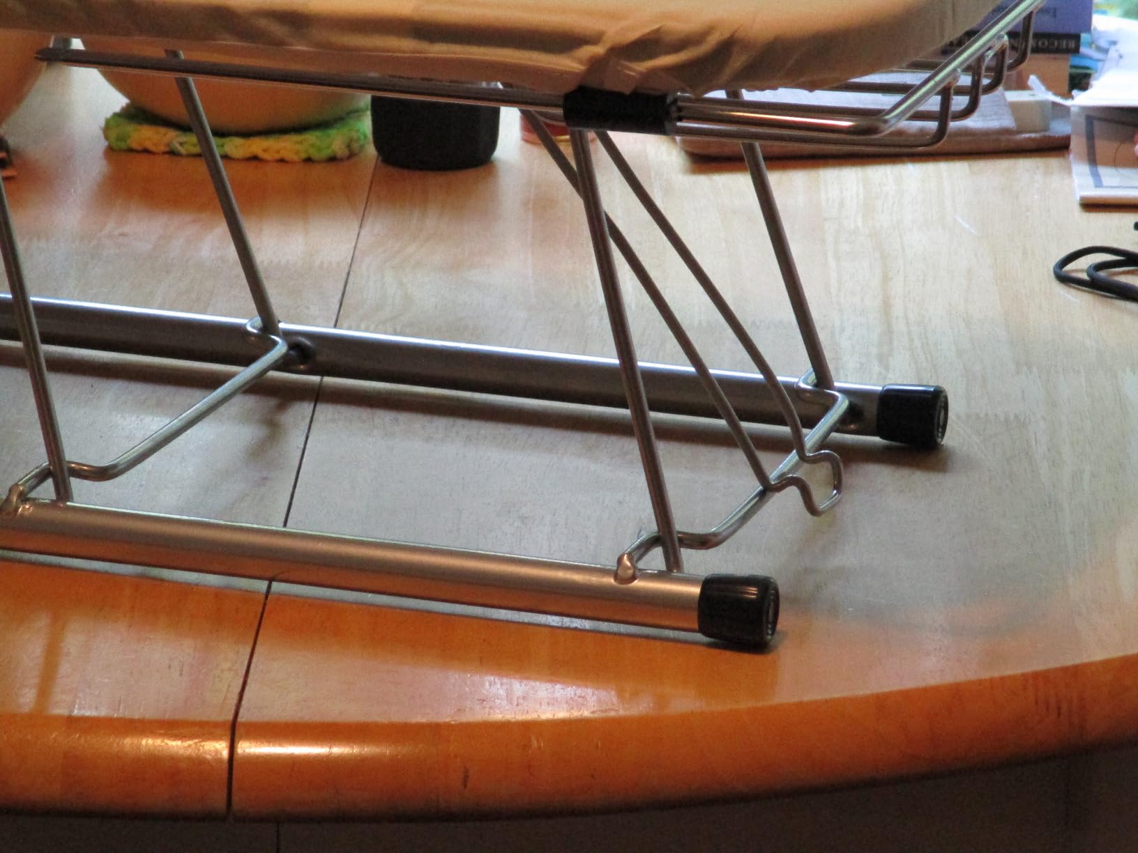 Household Essentials Tabletop Ironing Board, Durable Board with Iron Rest, Includes Door Hang, Perfect for Dorms and Small Spaces, Black with Grey Cover customer photo 1