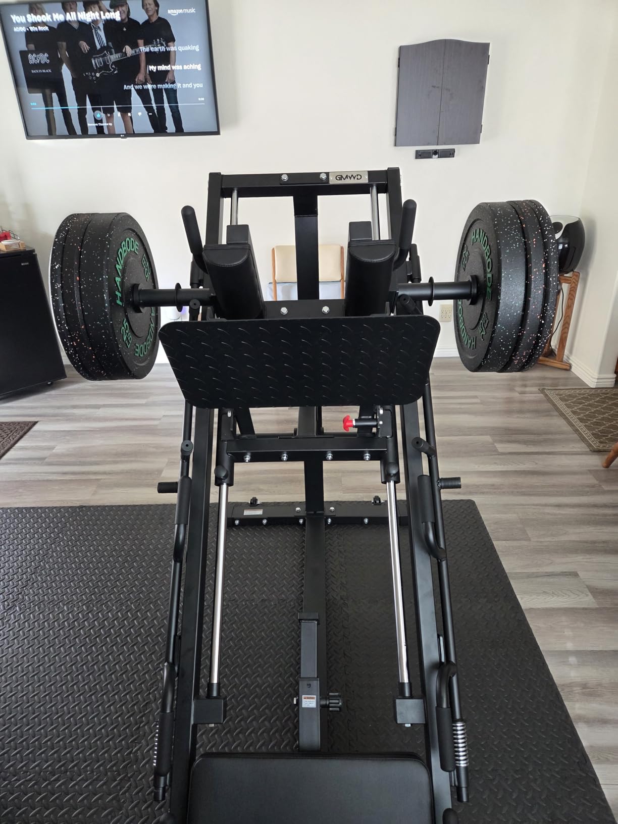 HANDBODE 2-Inch High-Bounce Bumper Plates, Olympic Weight Set, 10-650 lb customer photo 2