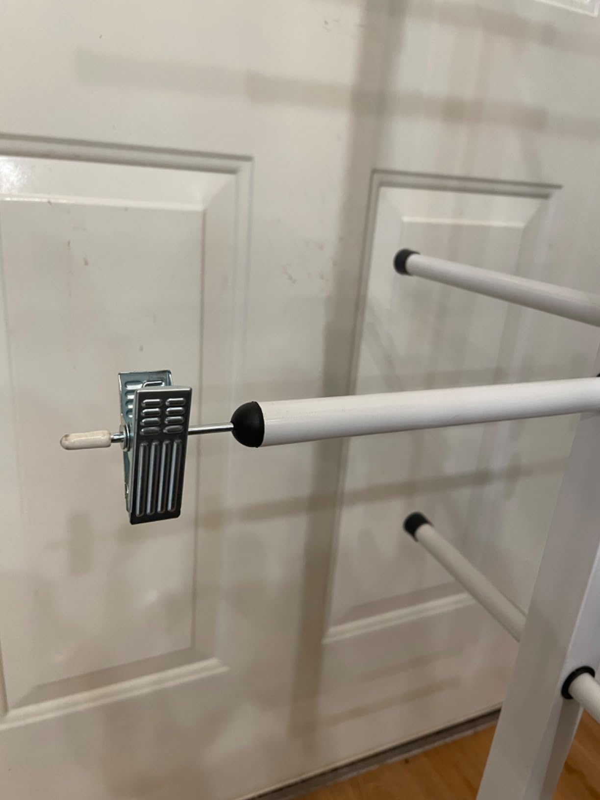 Ceaz Hockey Gear Drying Rack - Metal Tree Dryer Stand for Hockey Equipment - Organizer to Dry and Store Sports Gear - Includes Skate Sharpening Tool and 6 Hanging Clips customer photo 2