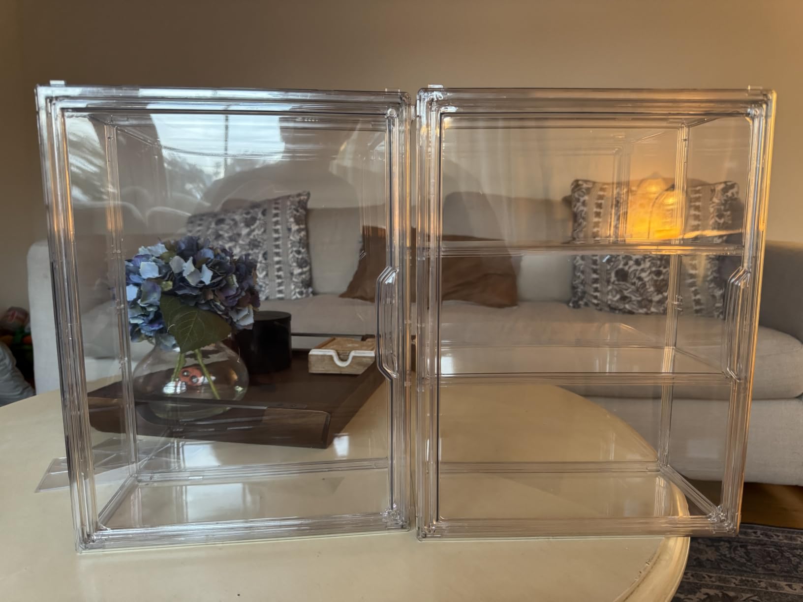 BOHOIDEE 3 Tiers Clear Display Case for Figures, Acrylic Storage Organizers customer photo 1