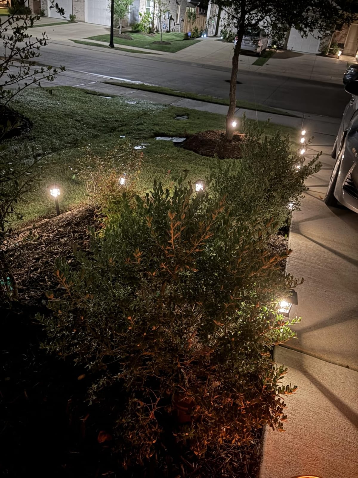 Greluna Solar Lights Outdoor,12 Pack 3000K Waterproof Auto On/Off Solar Pathway Lights for Your Garden, Landscape, Path, Yard, Patio, Driveway,Walkway Decor customer photo 1