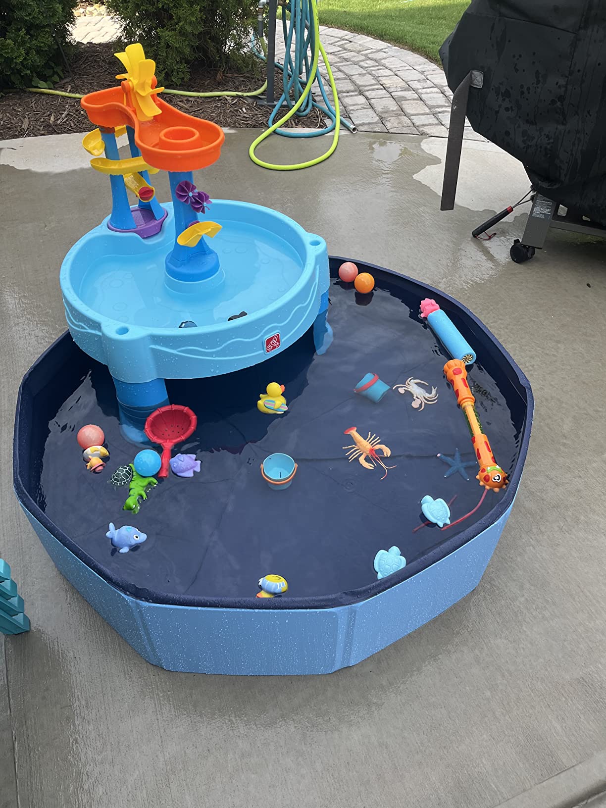 Meowant Extra Large Dog Pool Foldable 97'', Hard Plastic Kiddie Pool | Dog Swimming Pool Collapsible Dog Pet Bath Pool, Portable Deep Dog Pools for Large Dogs (5XL-97'' × 16'') customer photo 1