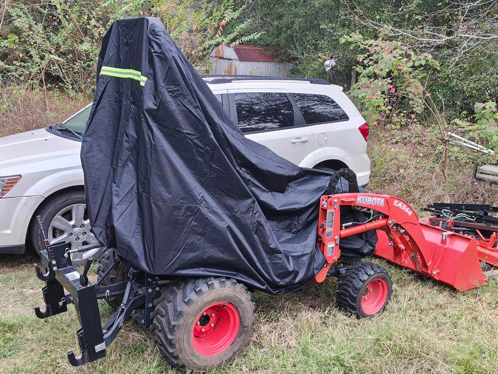 Tractor Cover Waterproof Compatible with Kubota, John Deere, Mahindra, Bobcat, Compact Utility Tractor Cowling Cover Heavy Duty Tractor Accessories customer photo 1