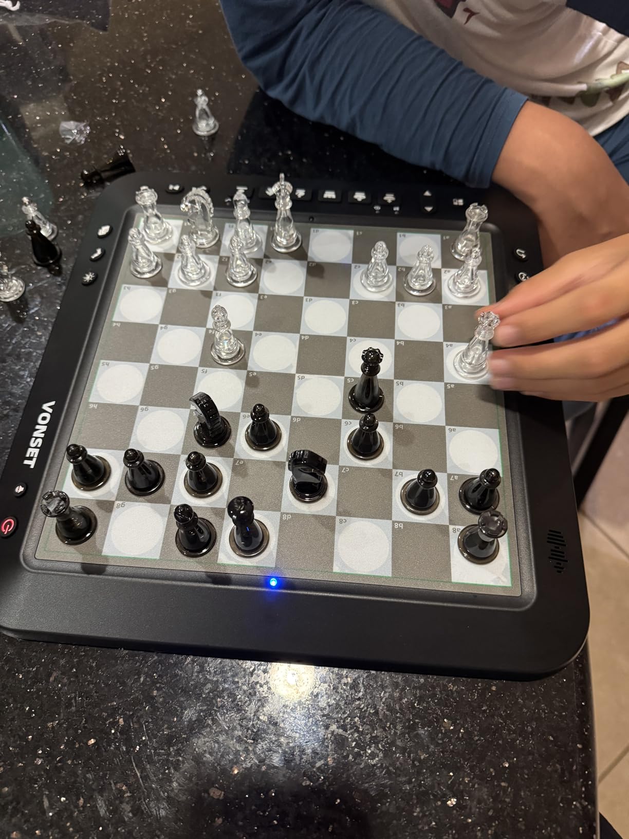 P6 Electronic Chess Board Chess Computer Talking Smart Chess Board Magnetic Electronic Chess Set with LED for Kids & Adults customer photo 1