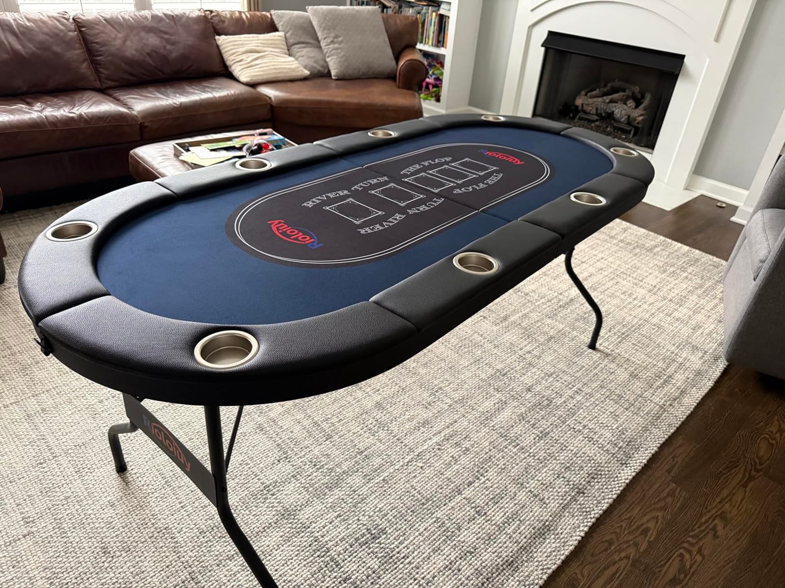 Rioloiuy Poker Table Foldable, 71