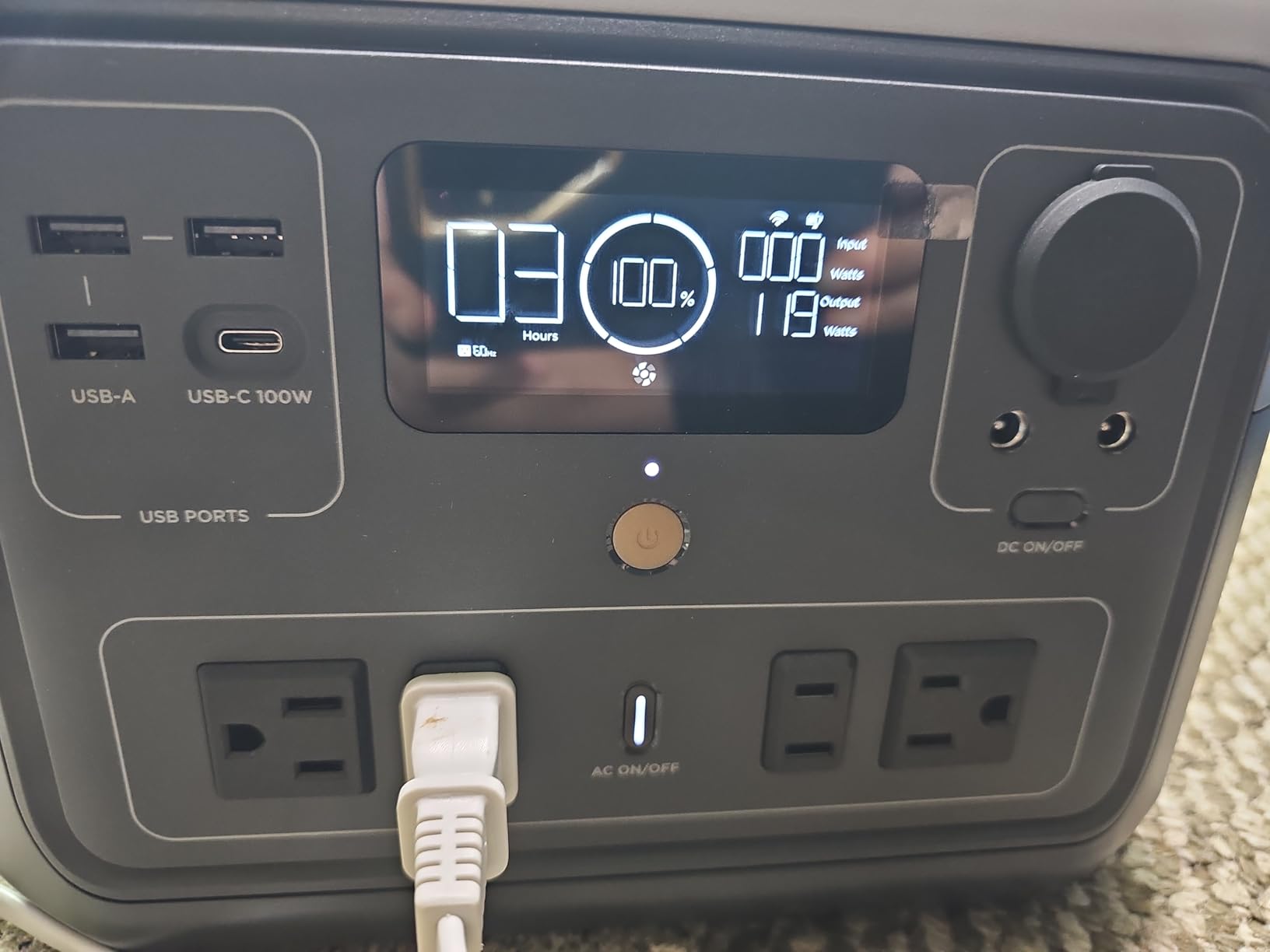 EF ECOFLOW Portable Power Station River 2 Max 500, 499Wh 500W | 1 Hr Fast Charging, LiFePO4 Battery, Up to 1000W Output Solar Generator (Solar Panel Optional) for Outdoor Camping/RVs customer photo 1