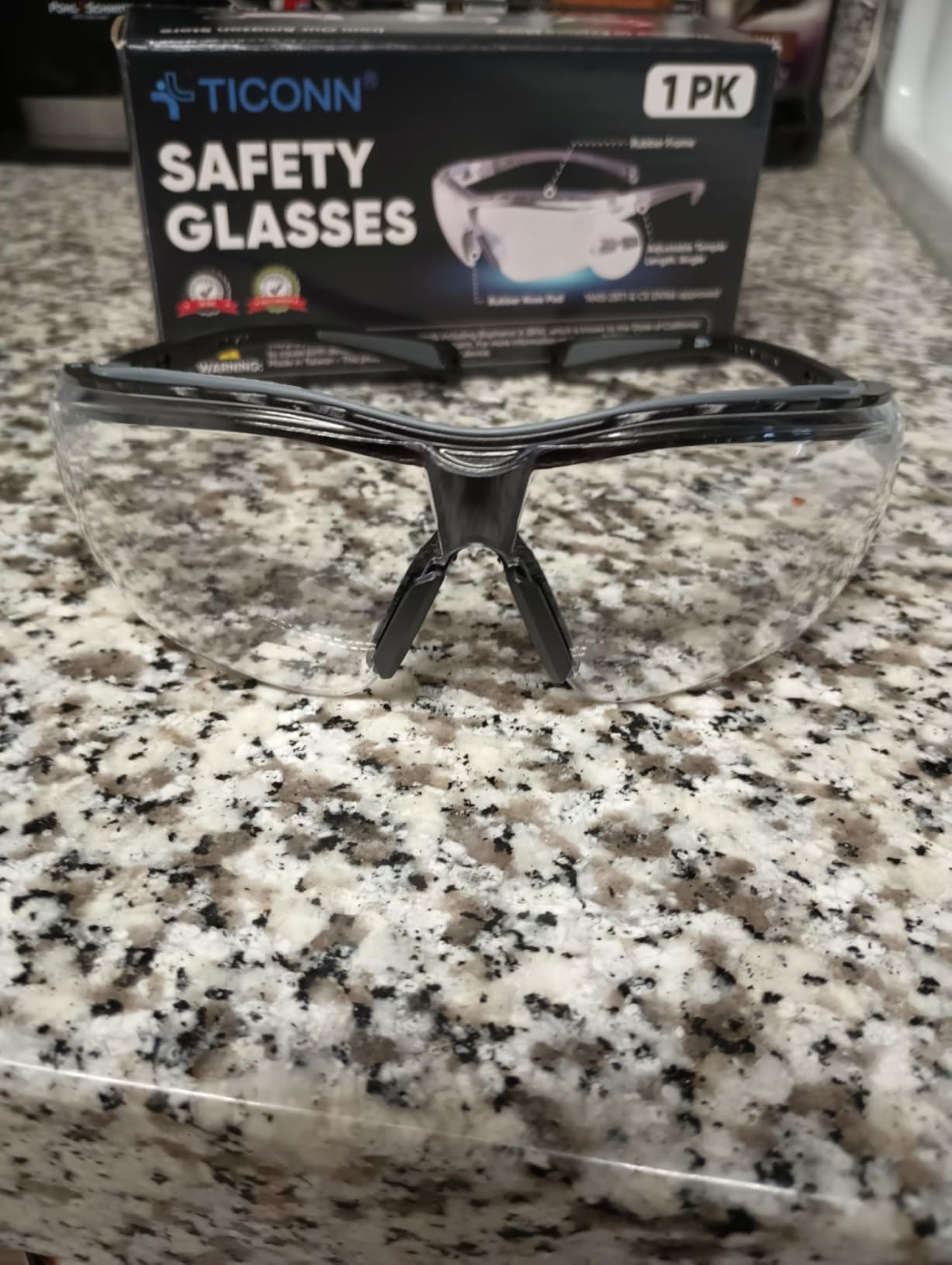 TICONN Anti-Fog Safety Glasses for Men & Women, ANSI Z87.1 Eye Goggles customer photo 1
