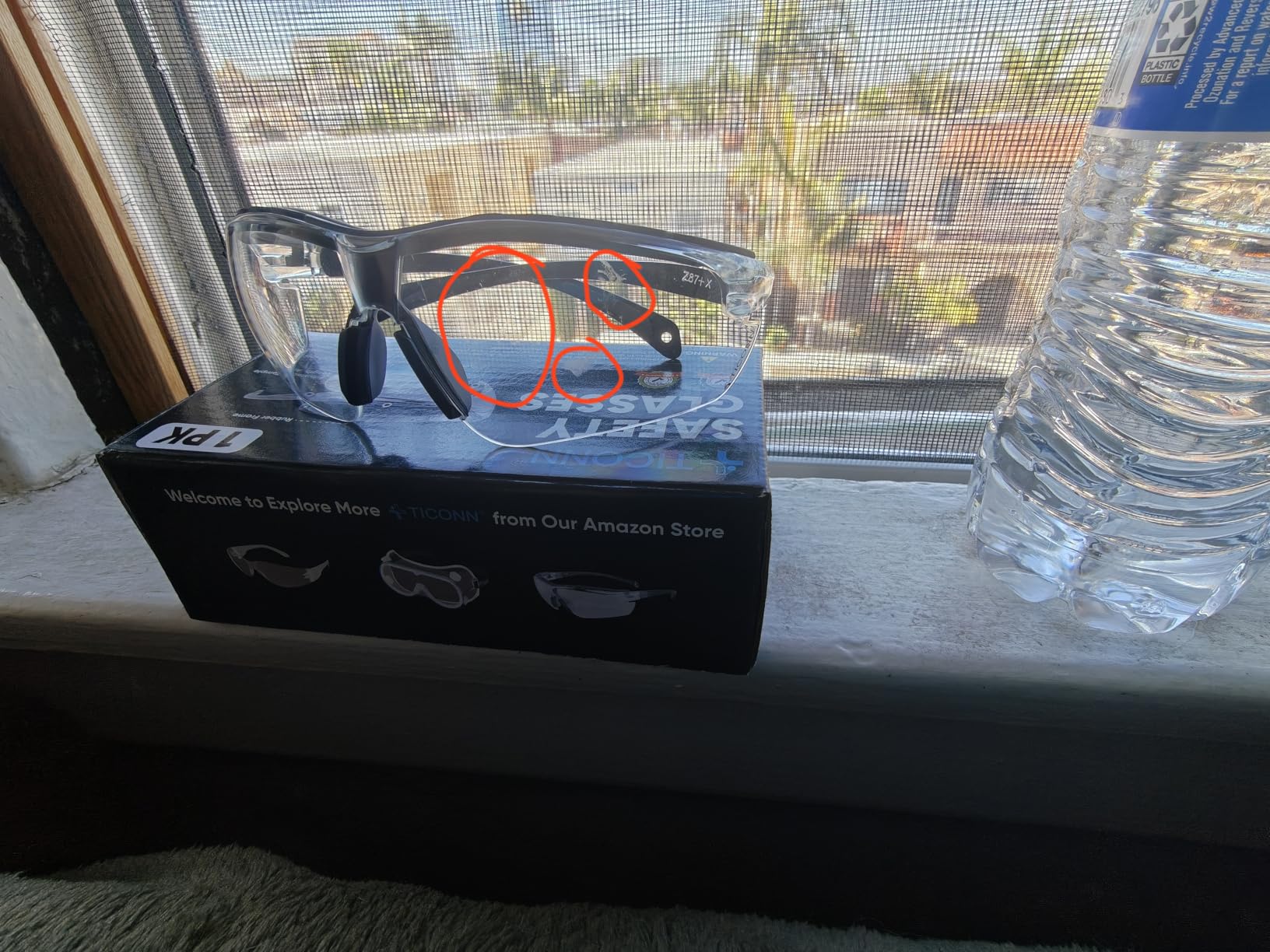 TICONN Anti-Fog Safety Glasses for Men & Women, ANSI Z87.1 Eye Goggles customer photo 2