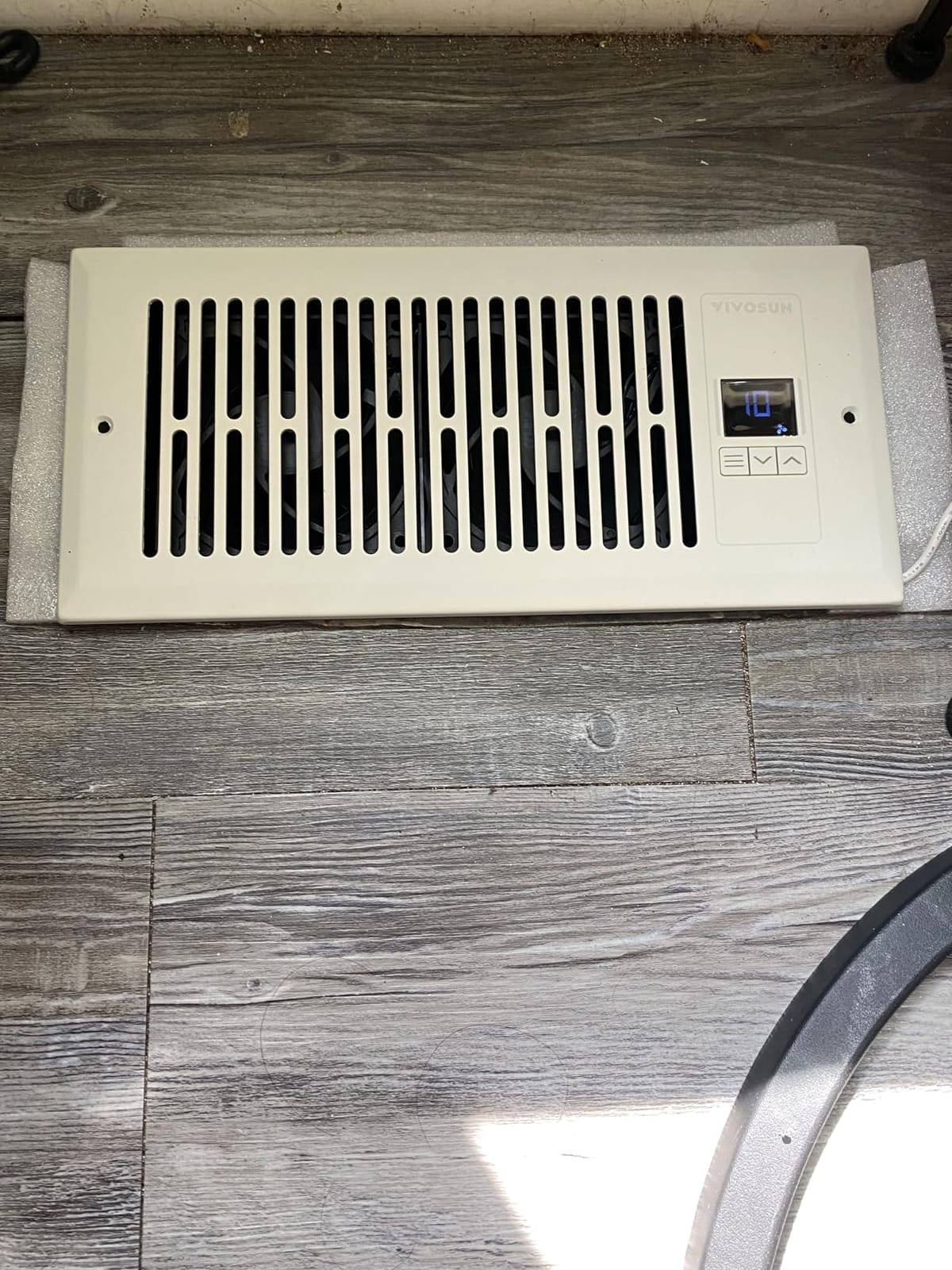 VIVOSUN Quiet Register Booster Fan, Smart Register Vent with Thermostat Control, Fits 4