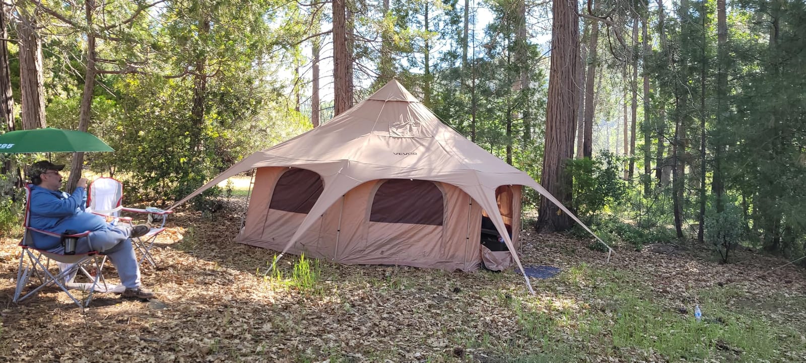 VEVOR Canvas Tent Bell, Yurt 4 Seasons for Camping with Stove Jack, Breathable Holds up to 4 People, Family Camping Outdoor Hunting Party customer photo 1