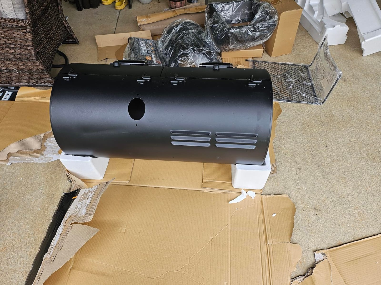 Oklahoma Joe's Canyon Combo DLX Charcoal and Propane Gas Smoker & Grill - 24203005 customer photo 1