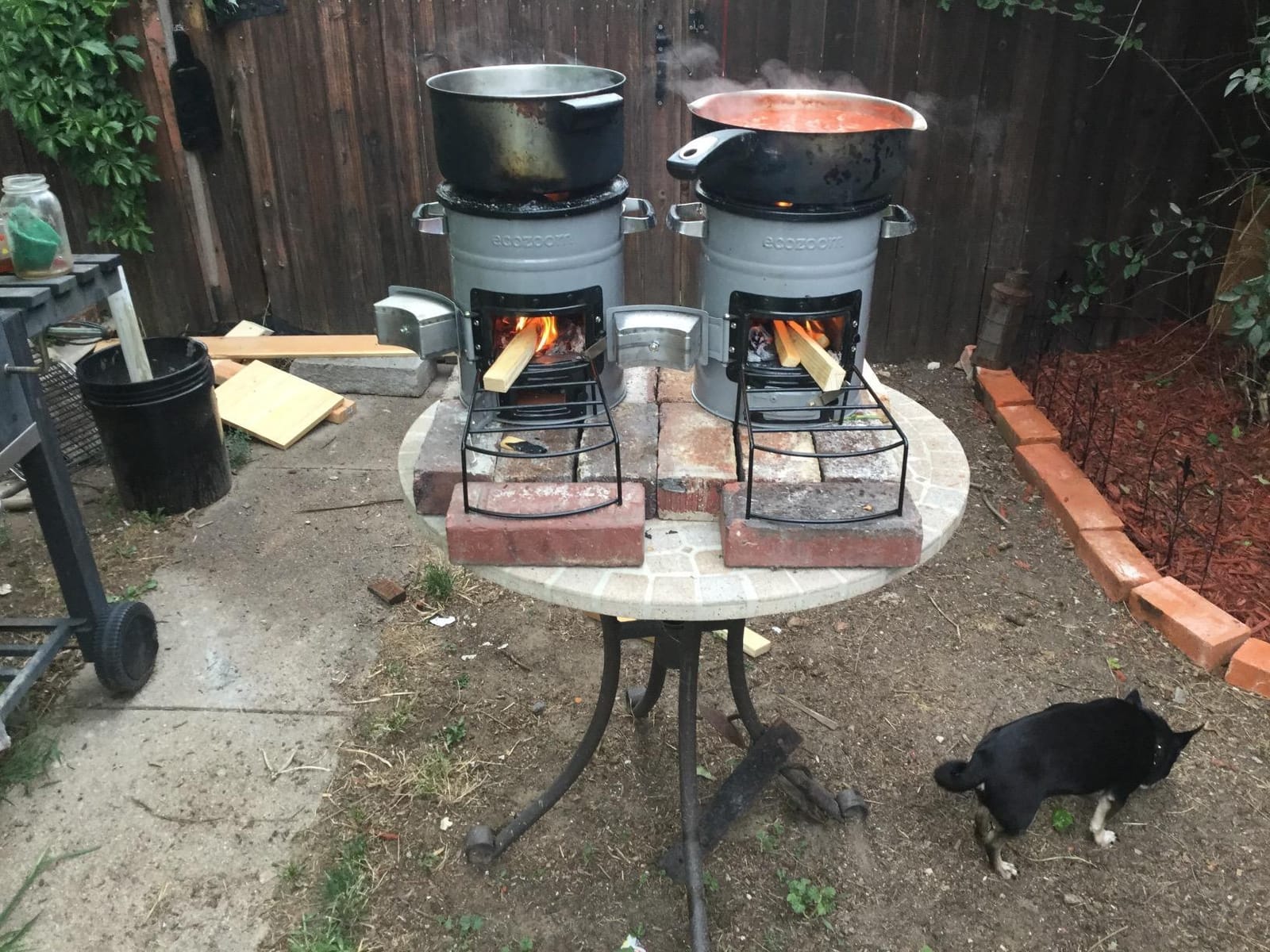 EcoZoom Rocket Stove, Dual Fuel Wood & Charcoal, Portable & Insulated, Heavy Duty, Emergency Use, Refractory Linings, Cast-Iron Cookware Compatible customer photo 1