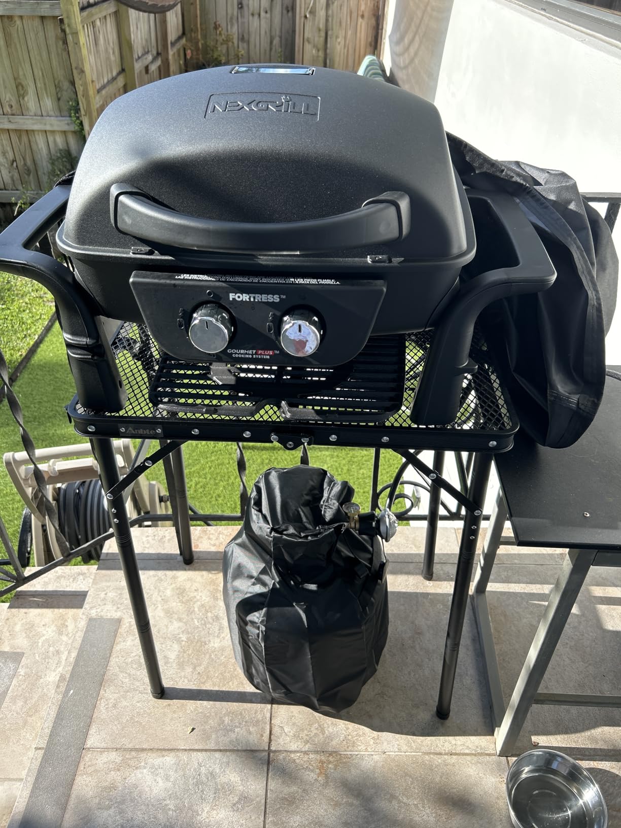 Nexgrill Tabletop 2 Burner Gas Grill & Griddle Combo, 2-in-1 with Handles customer photo 2