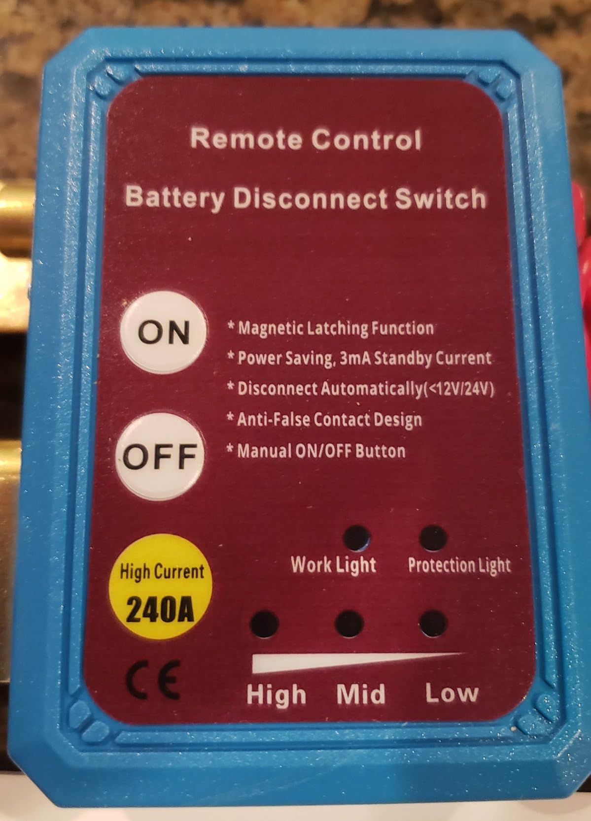Kill Switch for Car, Malictele 12V 240A Remote Battery Disconnect Switch Car Kill Switch Anti Theft Automatic Cut/Shut Off Switch for Auto Truck Marine RV ATV Boat customer photo 1