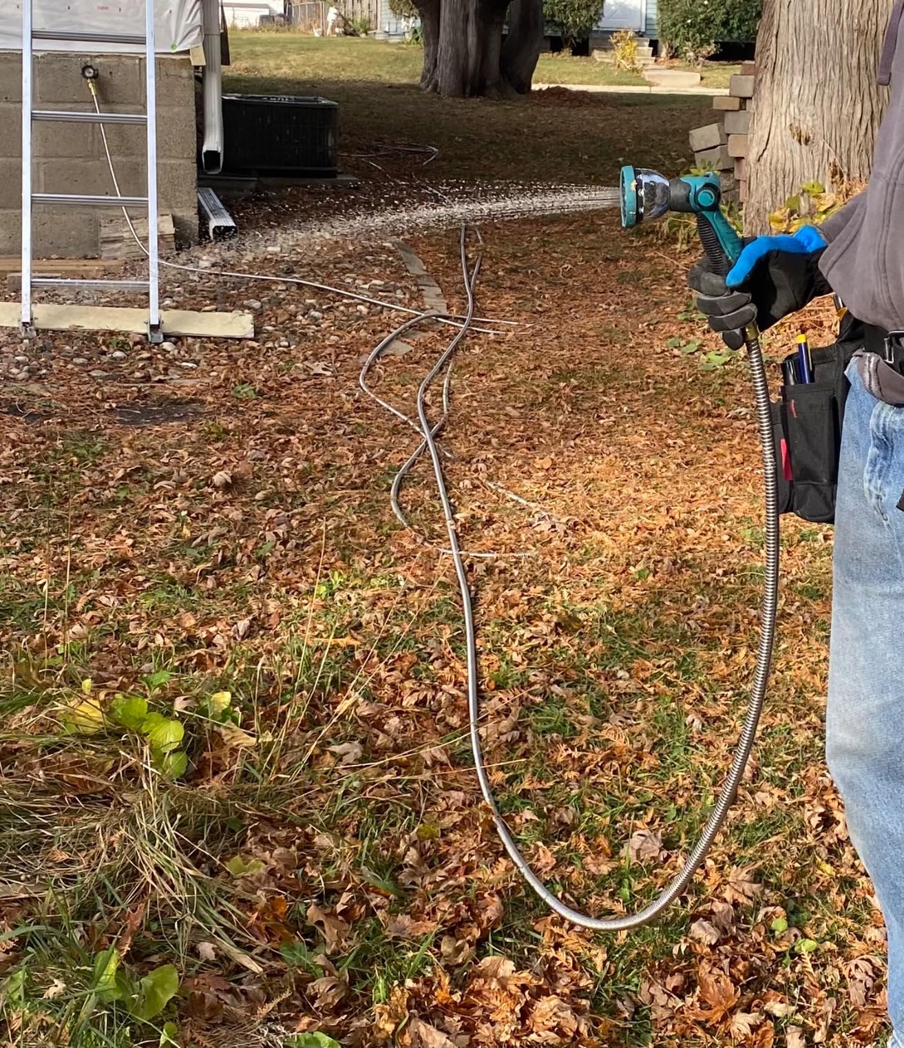 50FT Garden Hose, Stainless Steel Water Hose, Metal Hose Flexible with a 10-Mode Nozzle Sprayer, No Kink, Lightweight, Puncture Proof, Ideal for Yard, Lawn, Outdoor, 5/8'' Outside Diameter customer photo 2